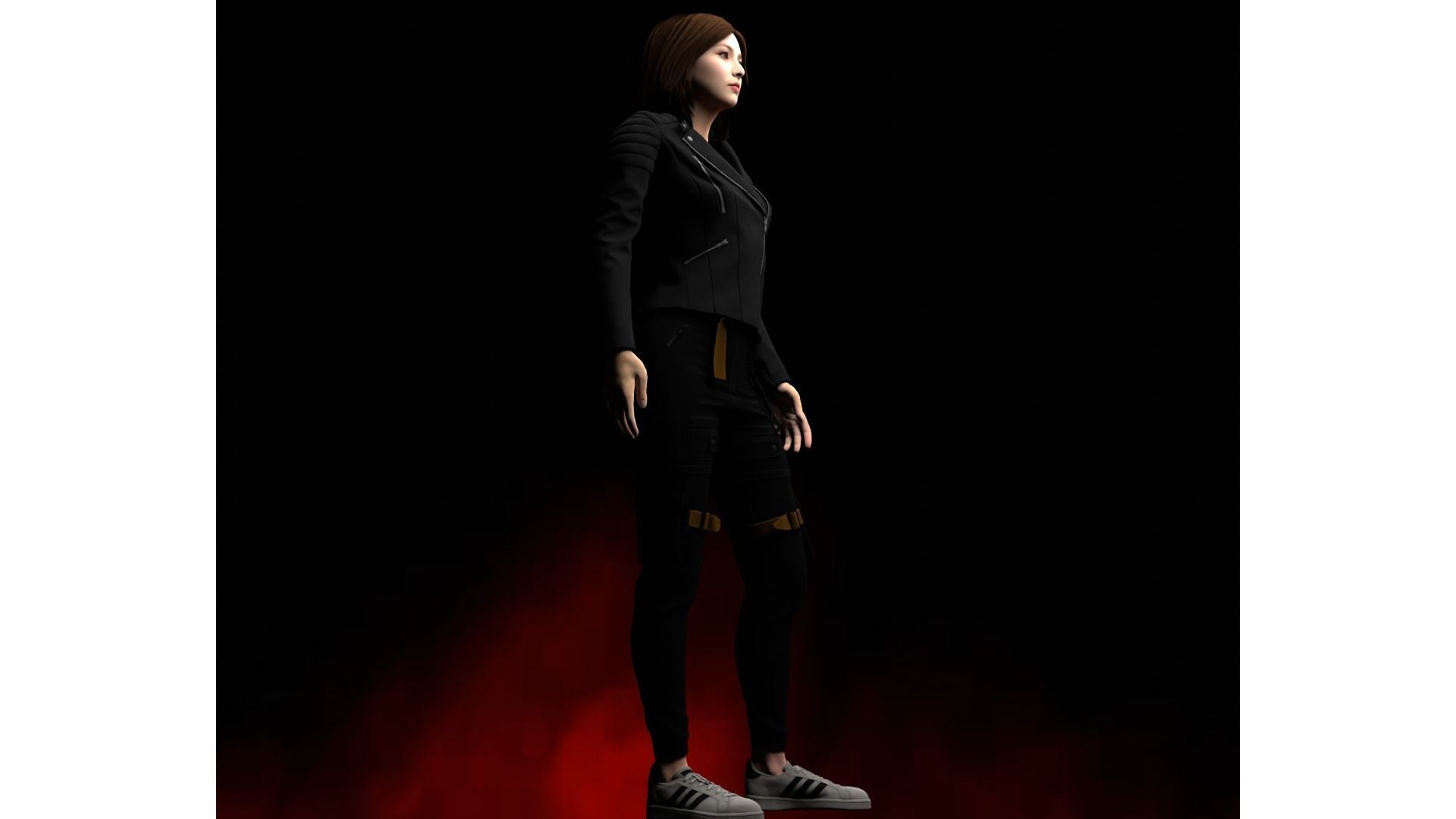 Japanese Female and male characters pack Low-poly 3D model_30