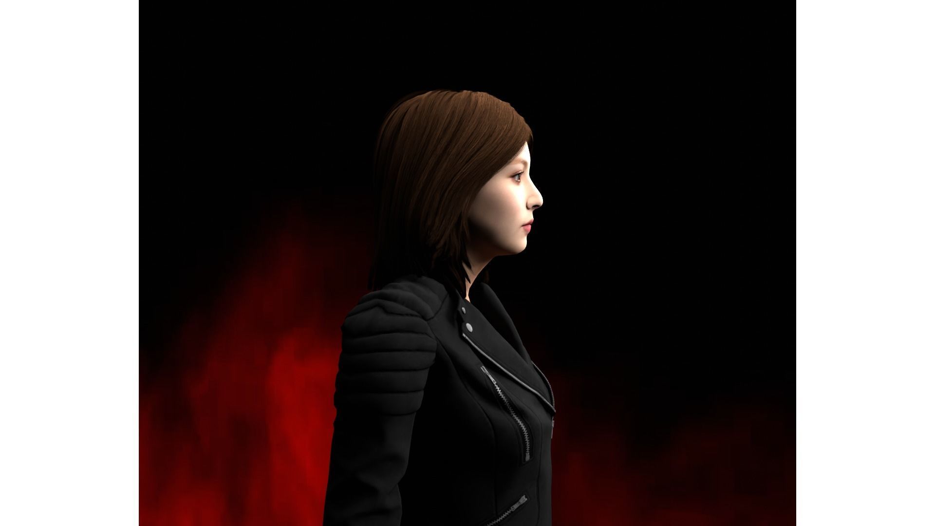 Japanese Female and male characters pack Low-poly 3D model_28