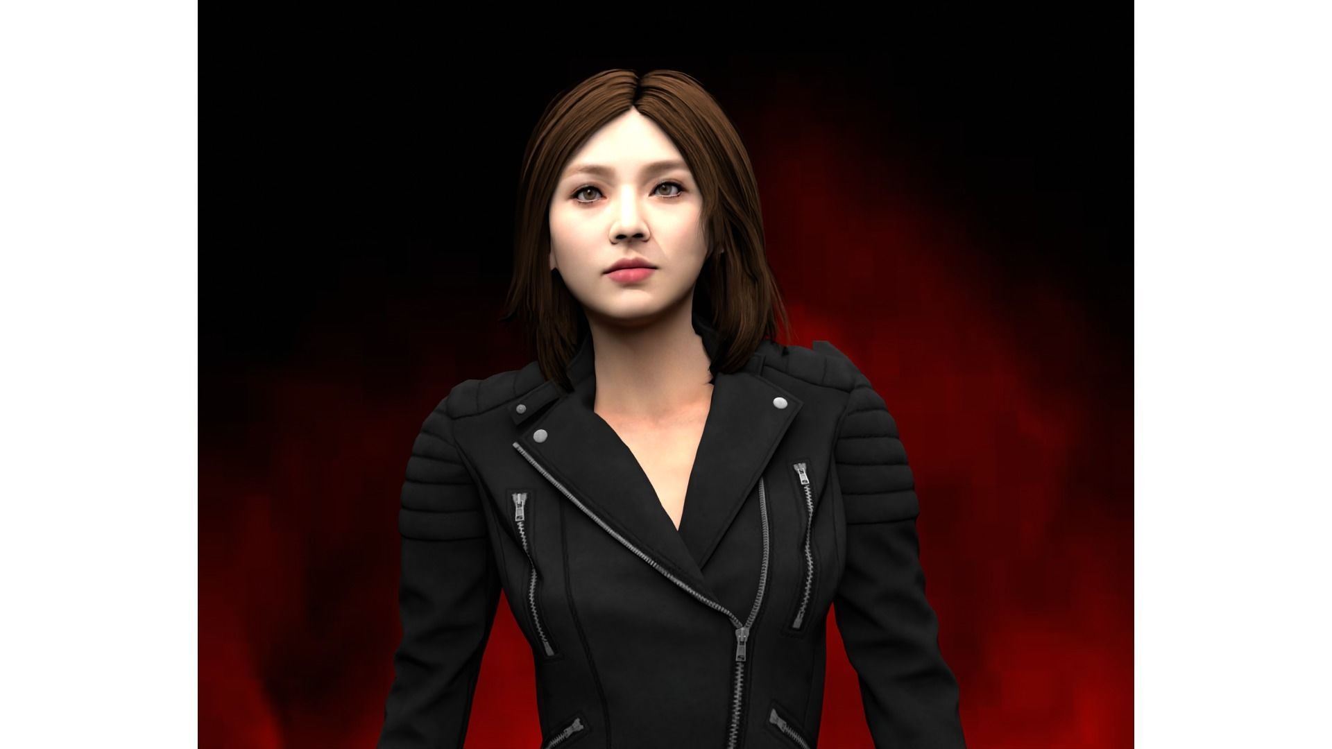 Japanese Female and male characters pack Low-poly 3D model_3