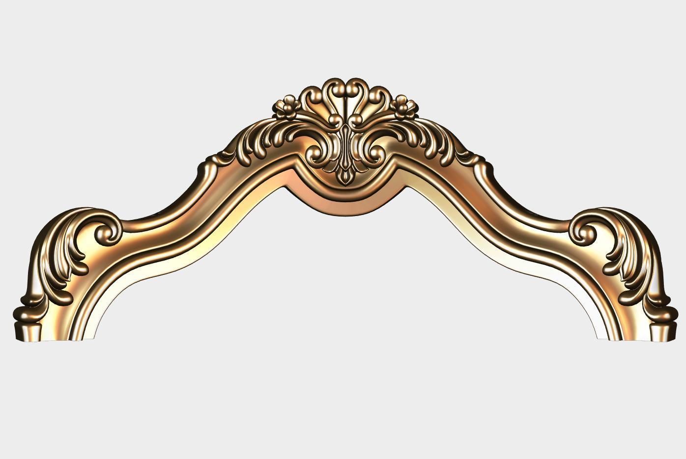 Carved decor for cnc 72 3D model_1