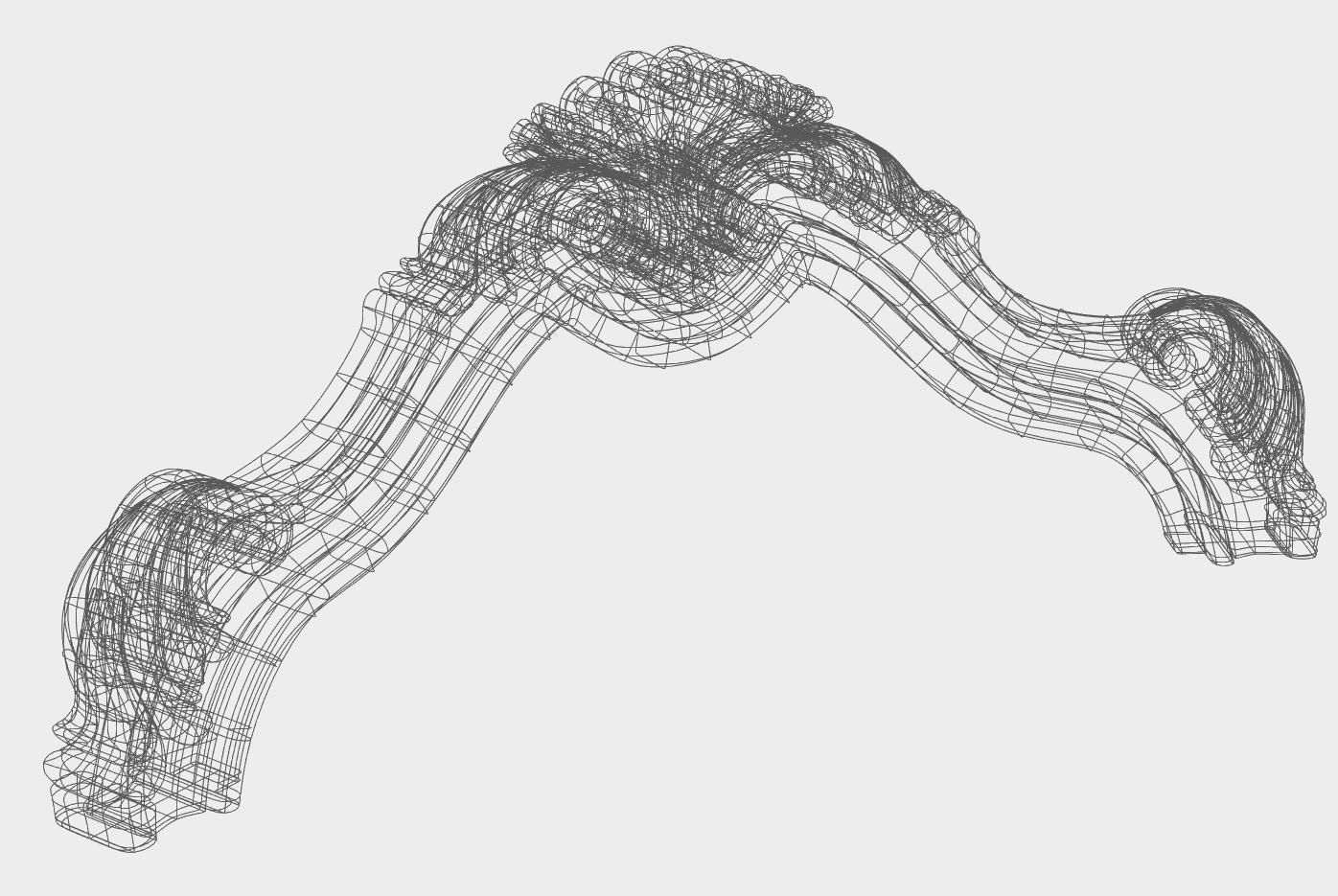 Carved decor for cnc 72 3D model_4