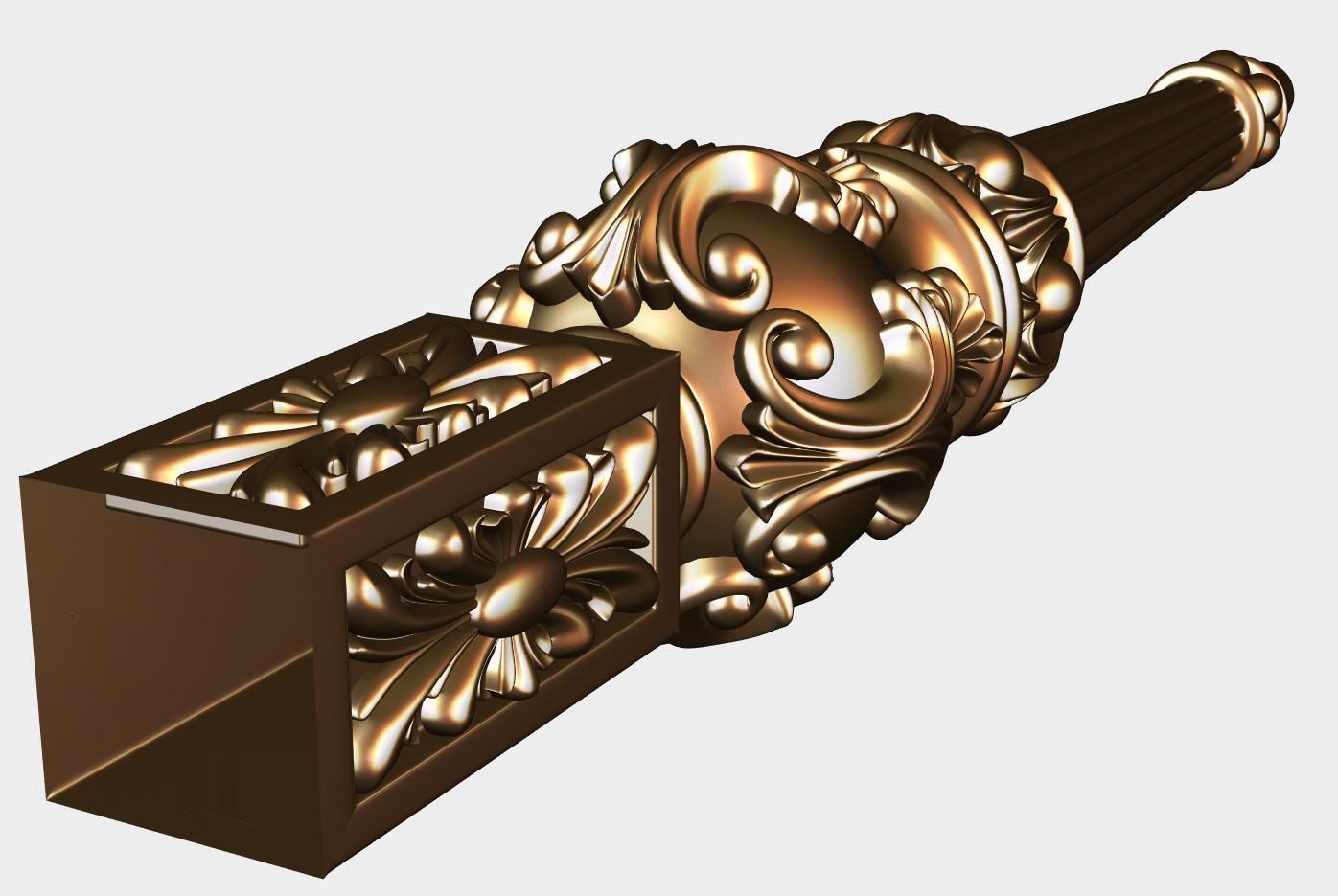Carved decor for cnc 75 3D model_2
