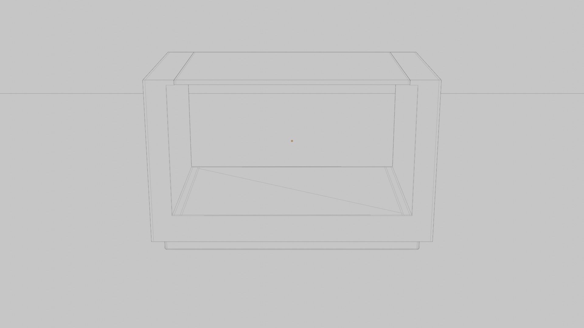 wooden coffee table 3D model_4