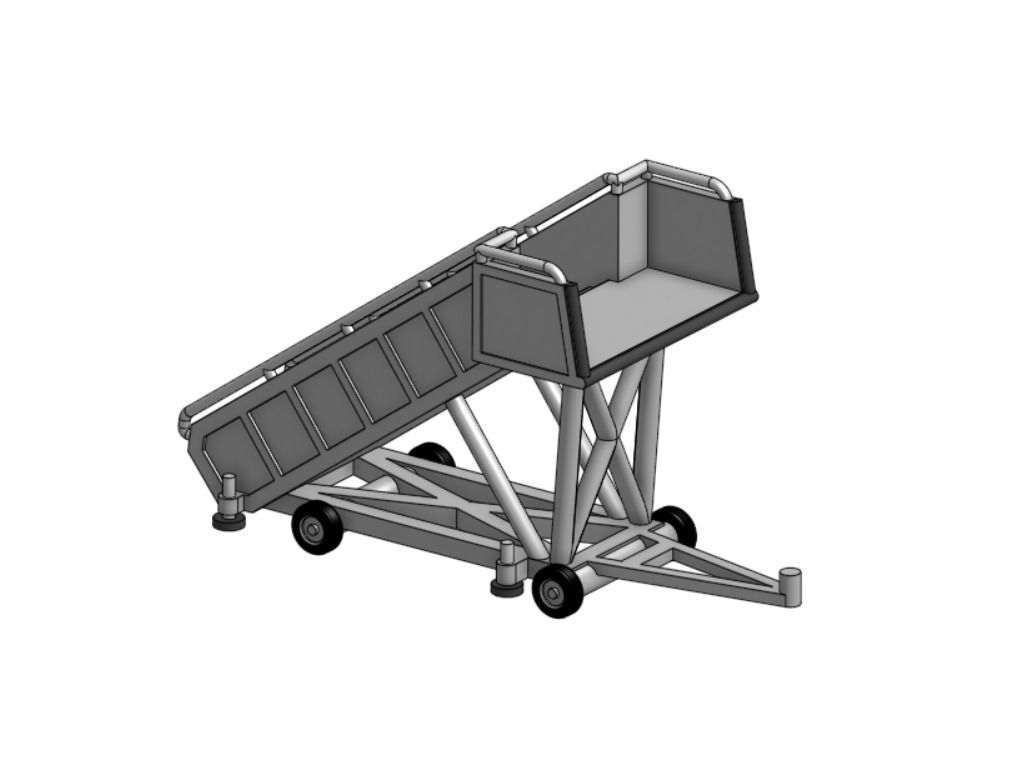 1-200 Scale A320 Boarding Stairs 3D print model_1