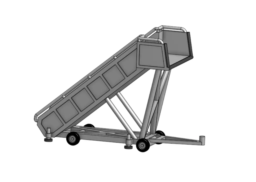 1-200 Scale A320 Boarding Stairs 3D print model_0