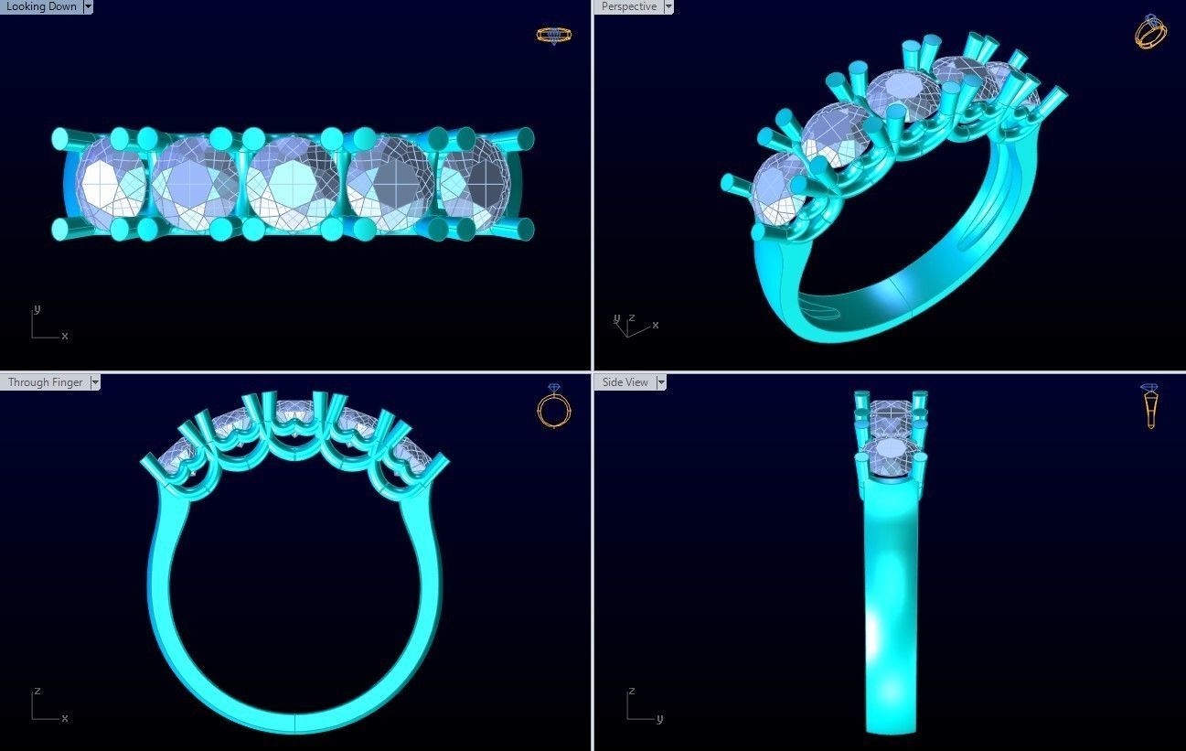 Diamond Ring - Womens Rings - N223430 3D print model_10