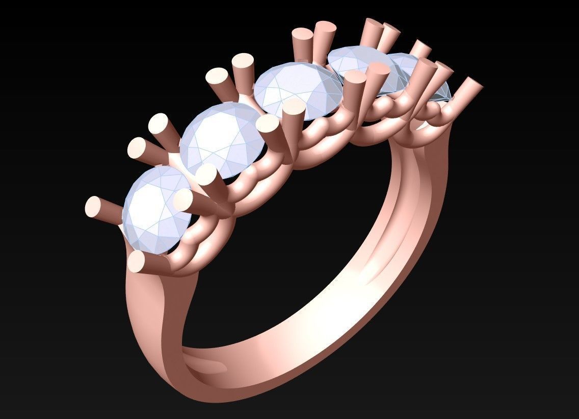 Diamond Ring - Womens Rings - N223430 3D print model_2