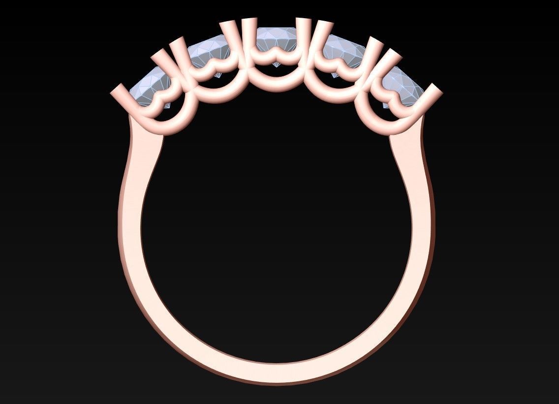 Diamond Ring - Womens Rings - N223430 3D print model_1