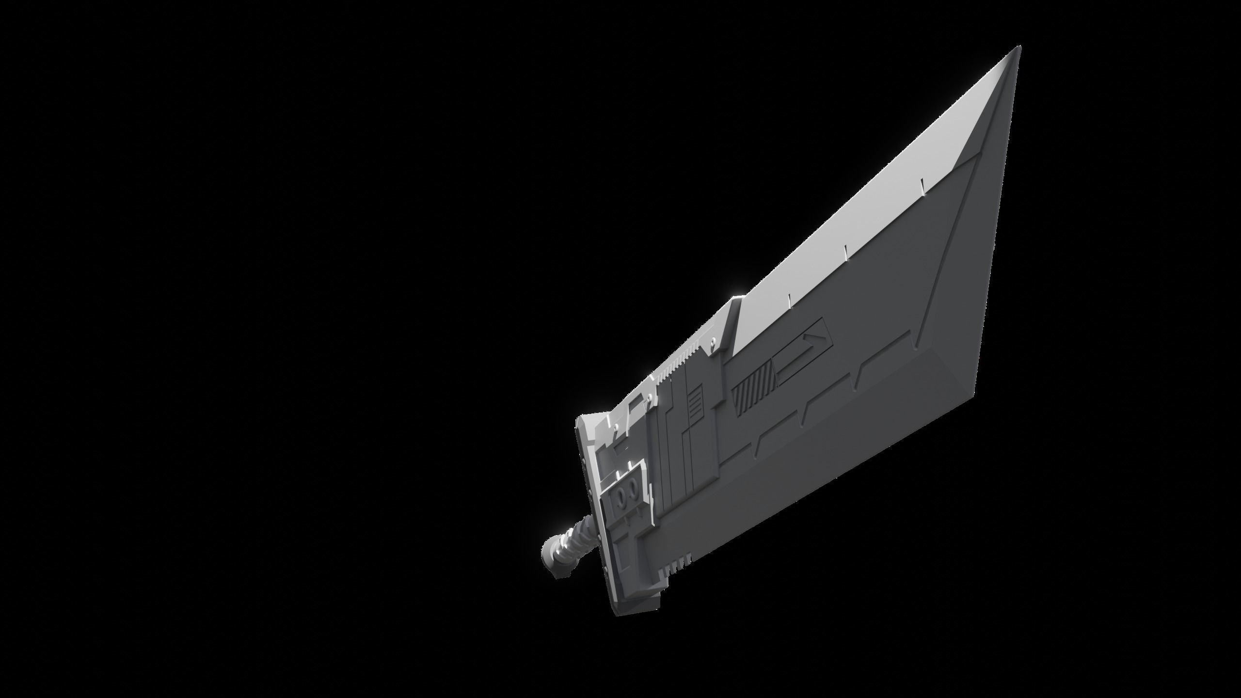 Buster sword Apex Legends and Final Fantasy 3D print model_2