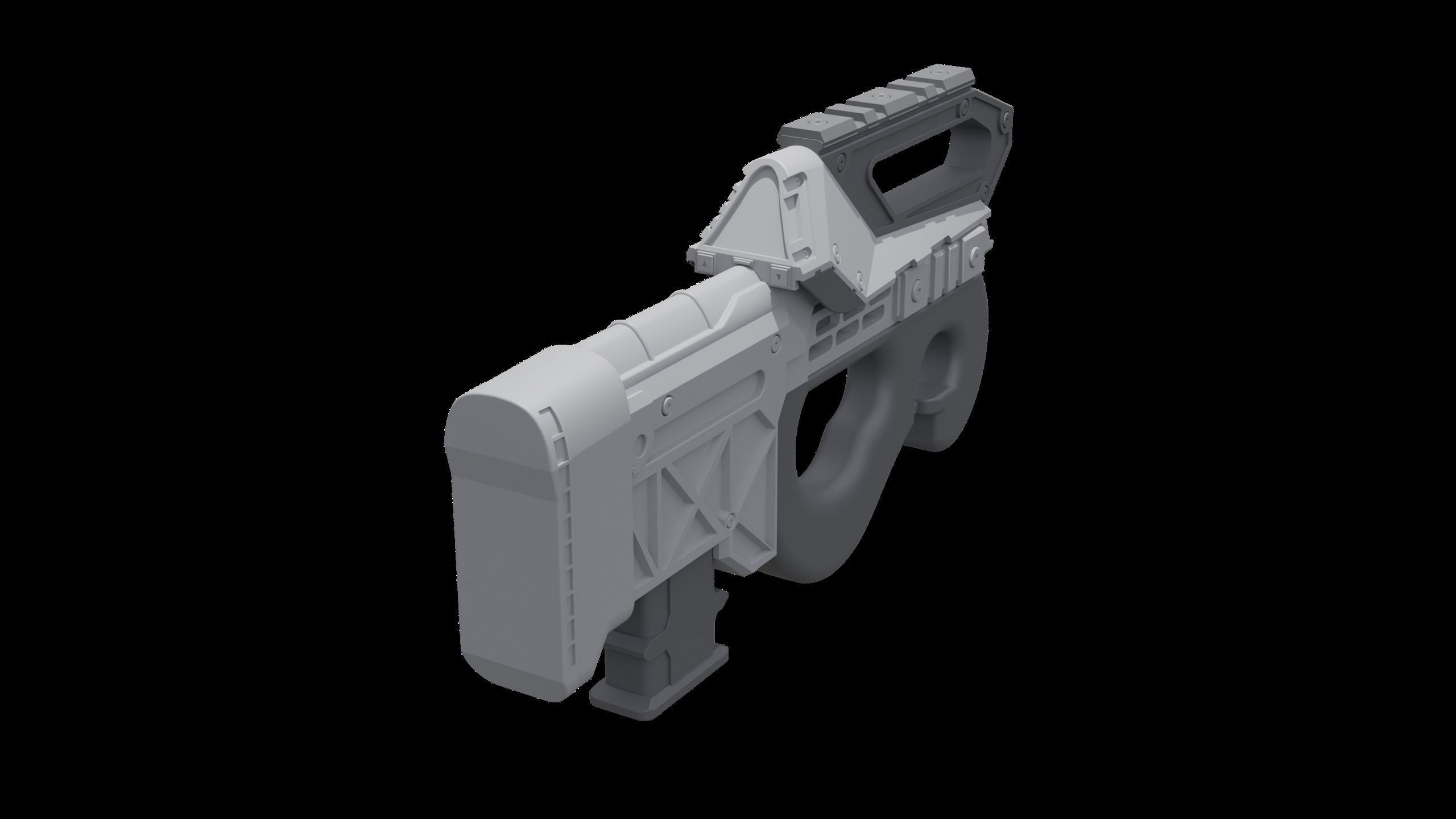 Prowler P90 3D print model_2