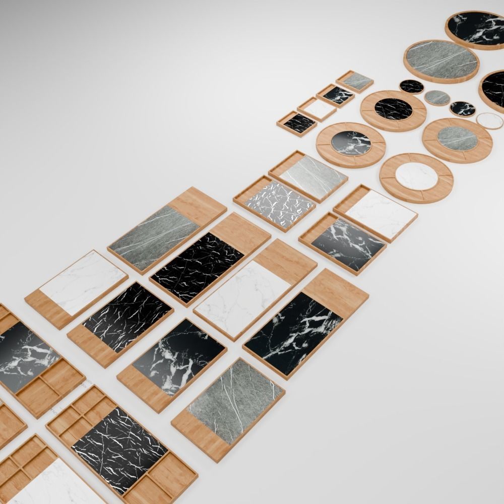 Breakfast Plates  3D model_11