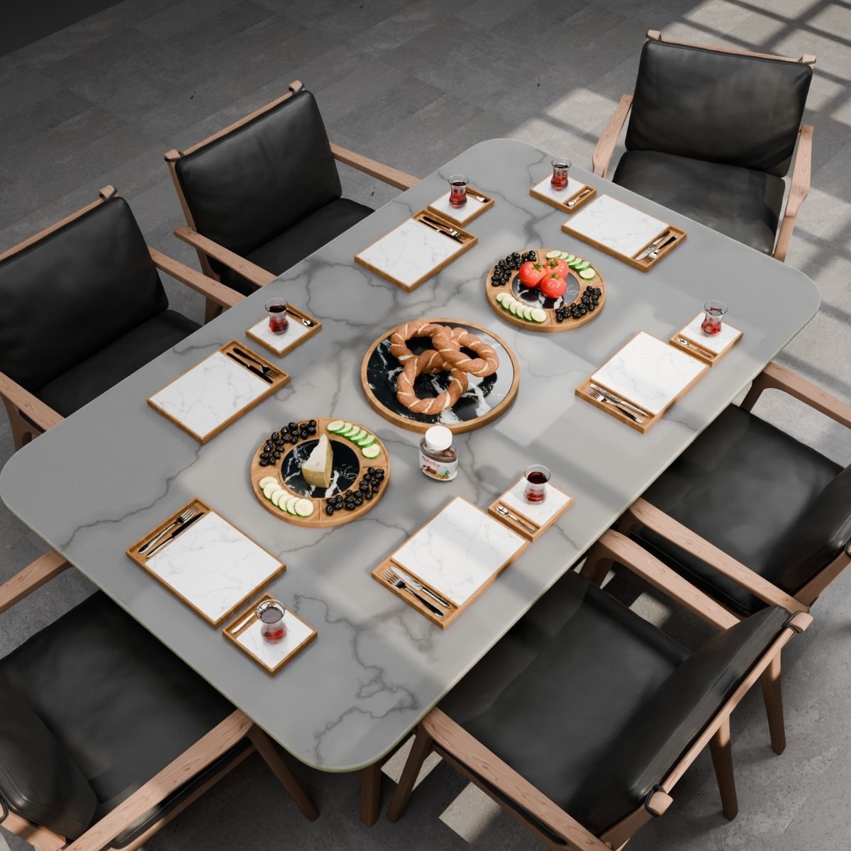 Breakfast Plates  3D model_13