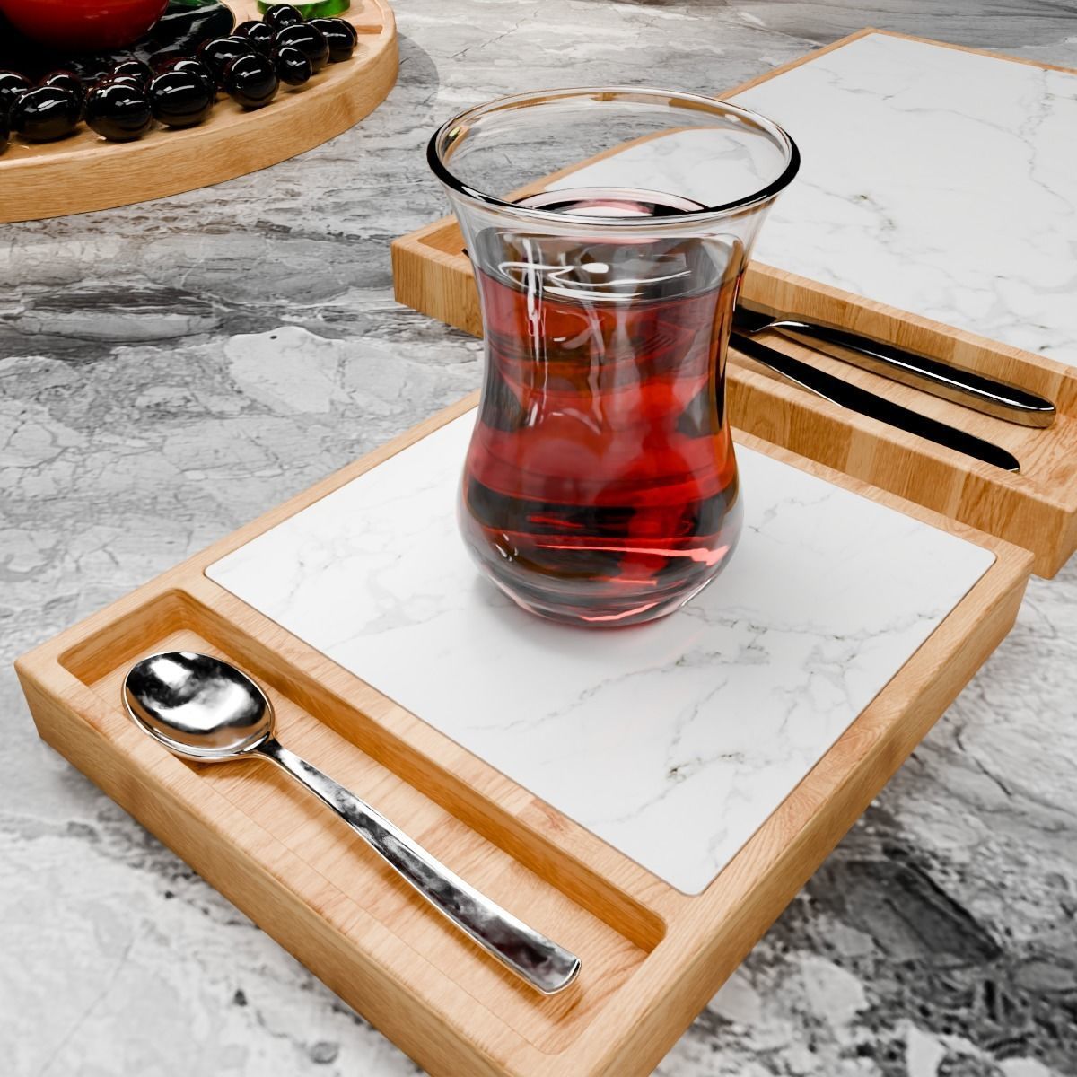 Breakfast Plates  3D model_14