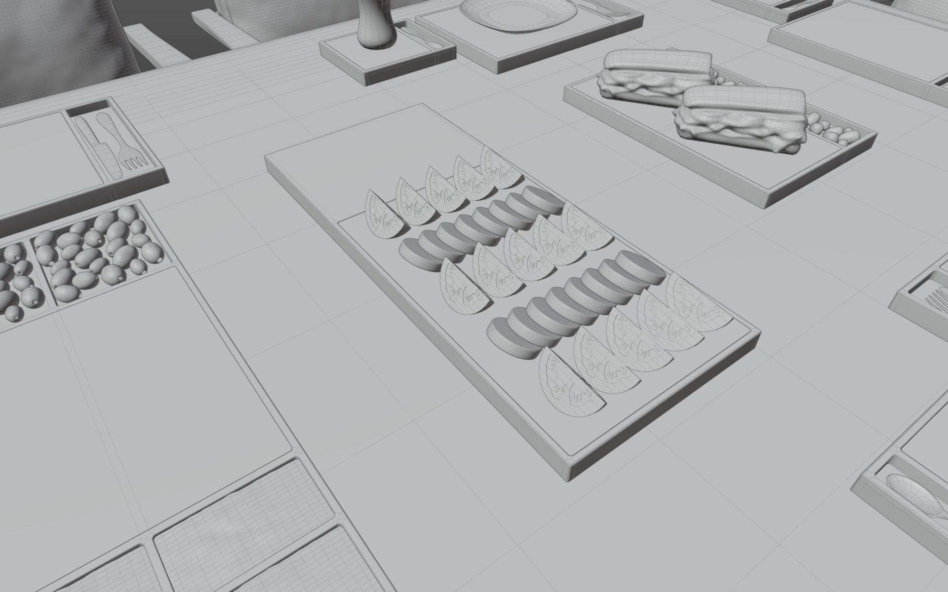 Breakfast Plates  3D model_7