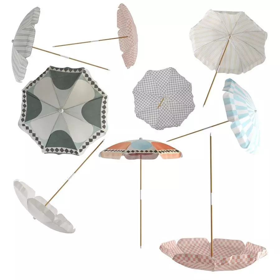 The Amalfi Umbrellas by Business and Pleasure 3D model_0