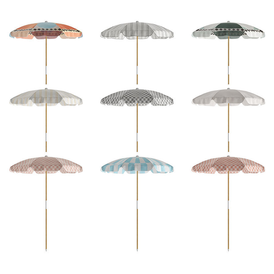 The Amalfi Umbrellas by Business and Pleasure 3D model_1