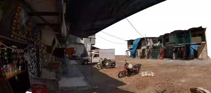 India Mumbai City 3D Dharavi Model
