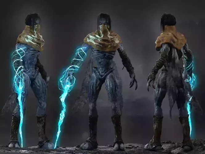 Raziel  Low-poly 3D model