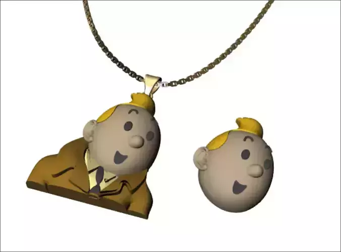 tintin pendant jewellery