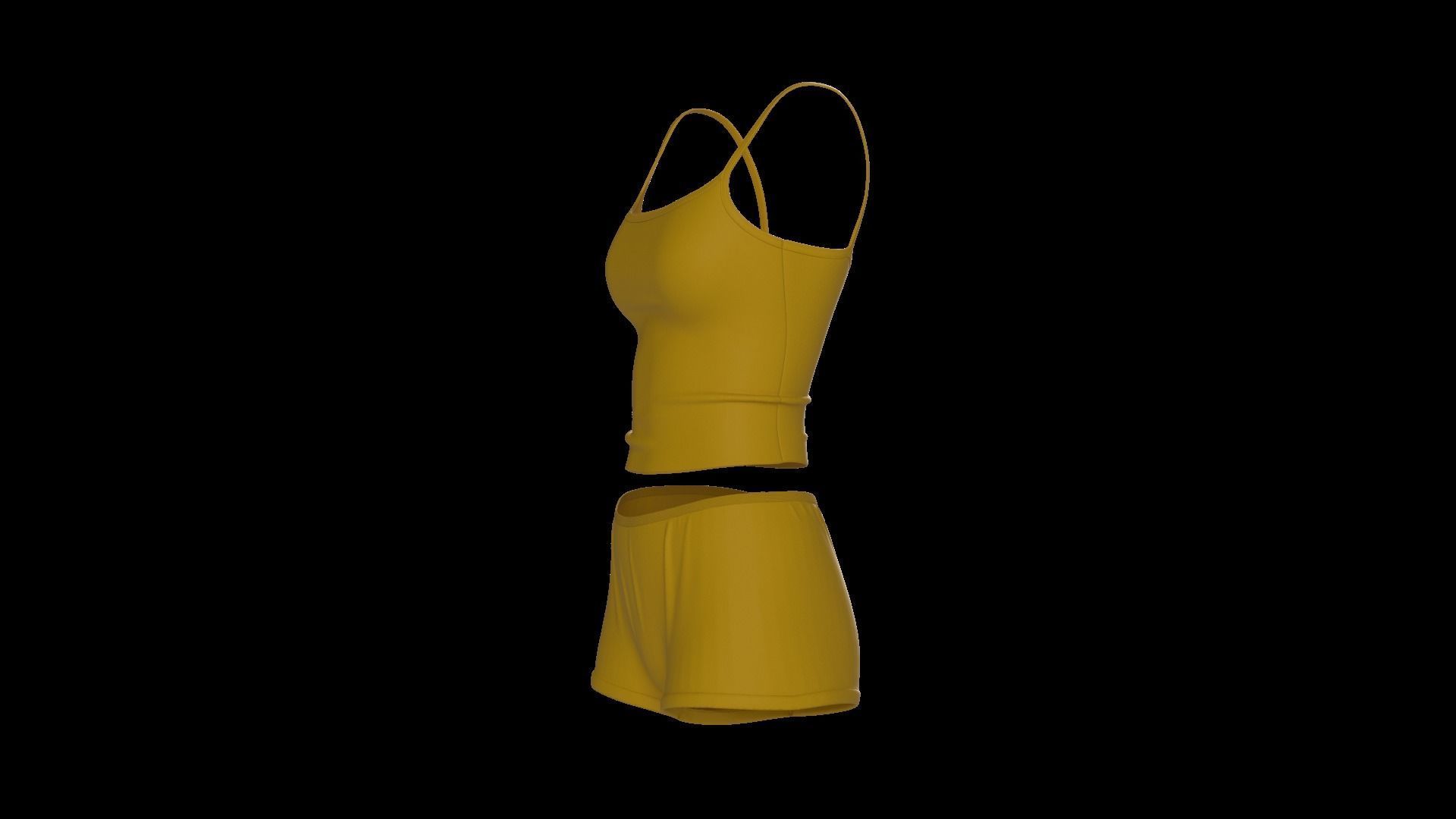 Female underwear set 3D model_13