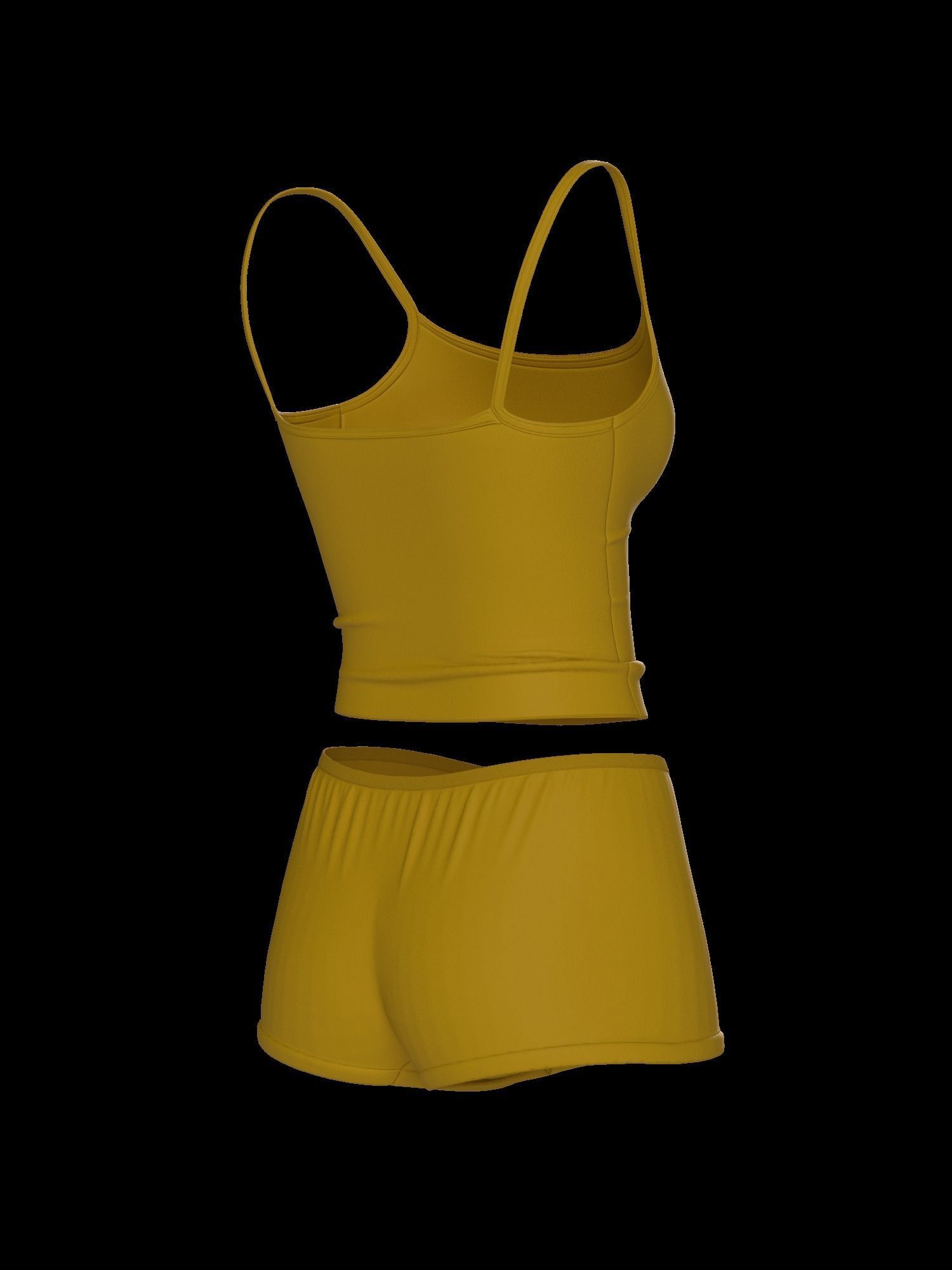 Female underwear set 3D model_29