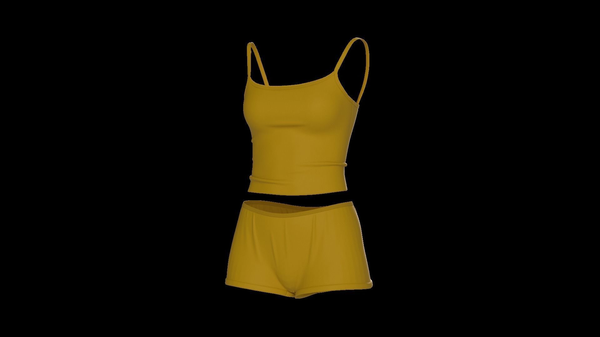 Female underwear set 3D model_15