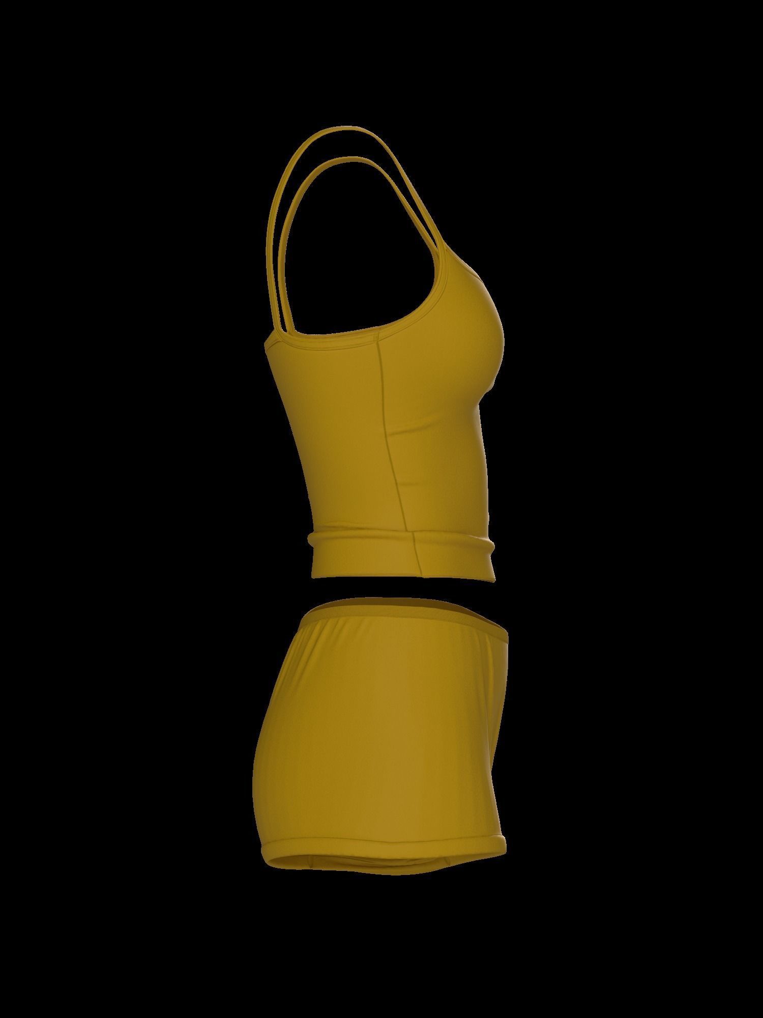 Female underwear set 3D model_27