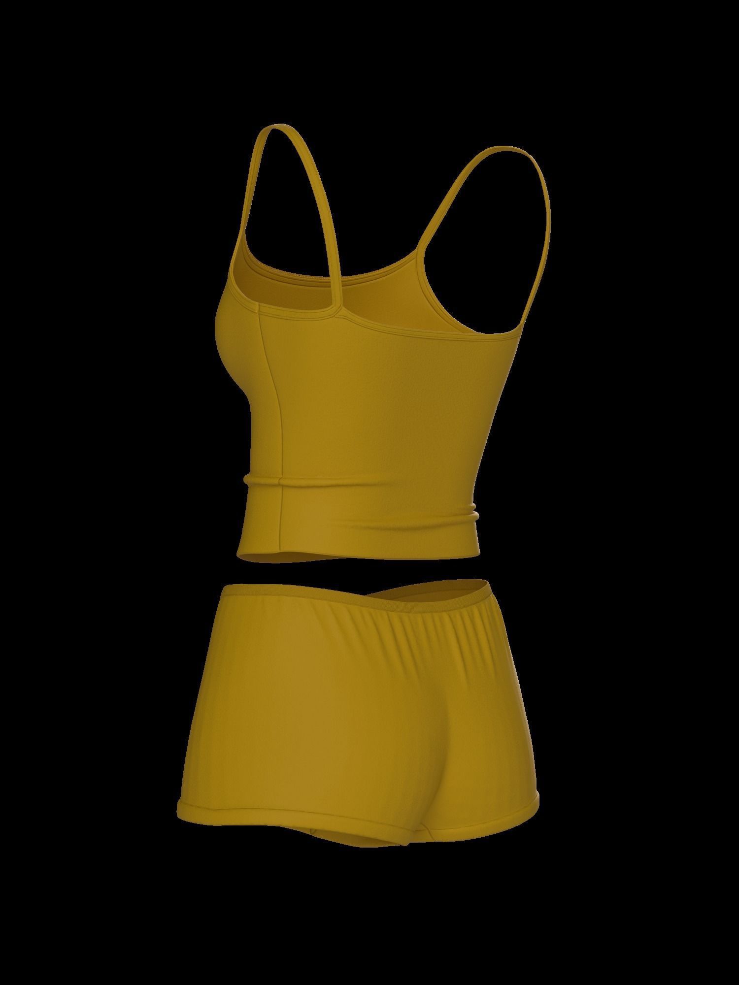 Female underwear set 3D model_19