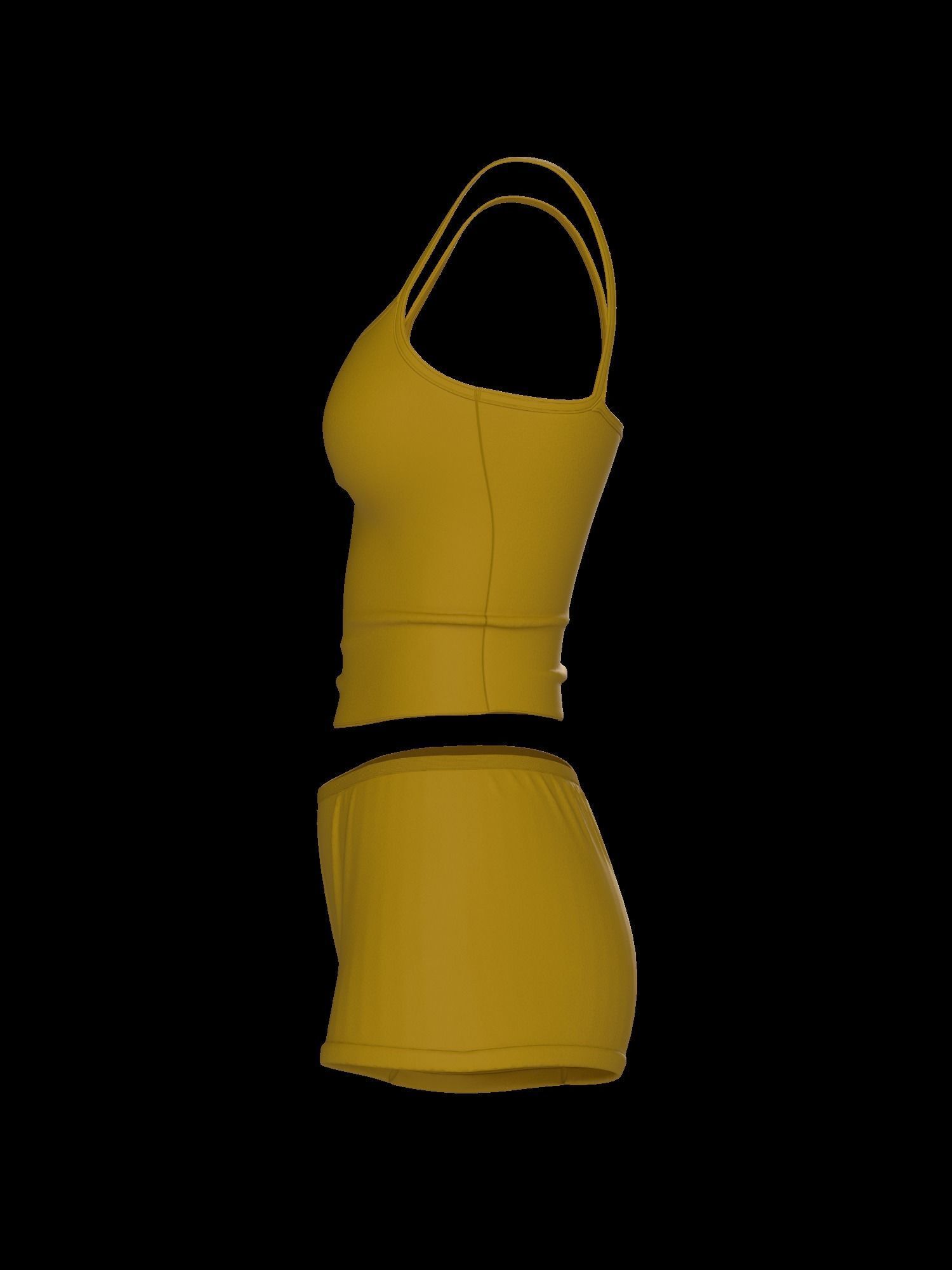 Female underwear set 3D model_21