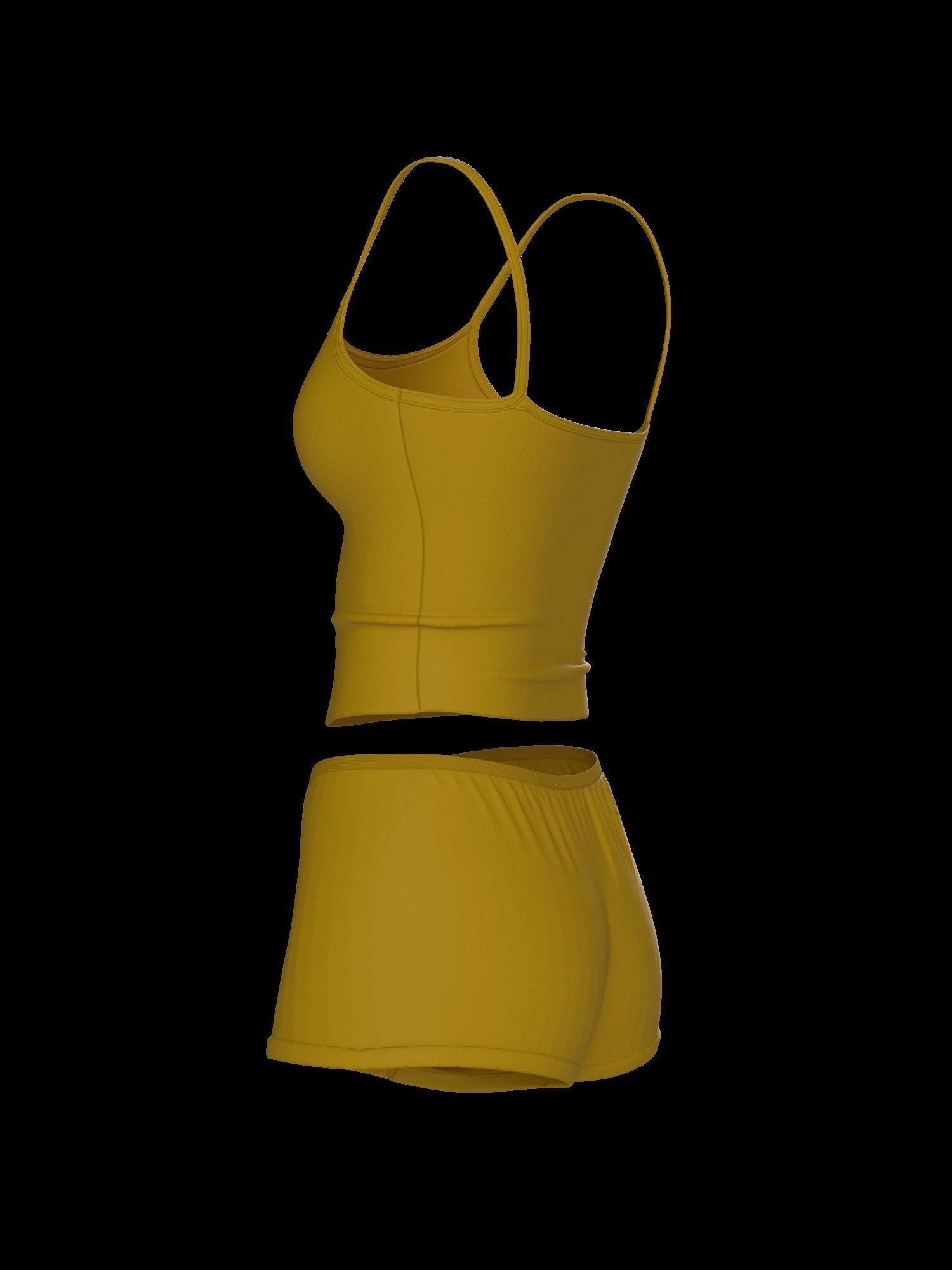 Female underwear set 3D model_20