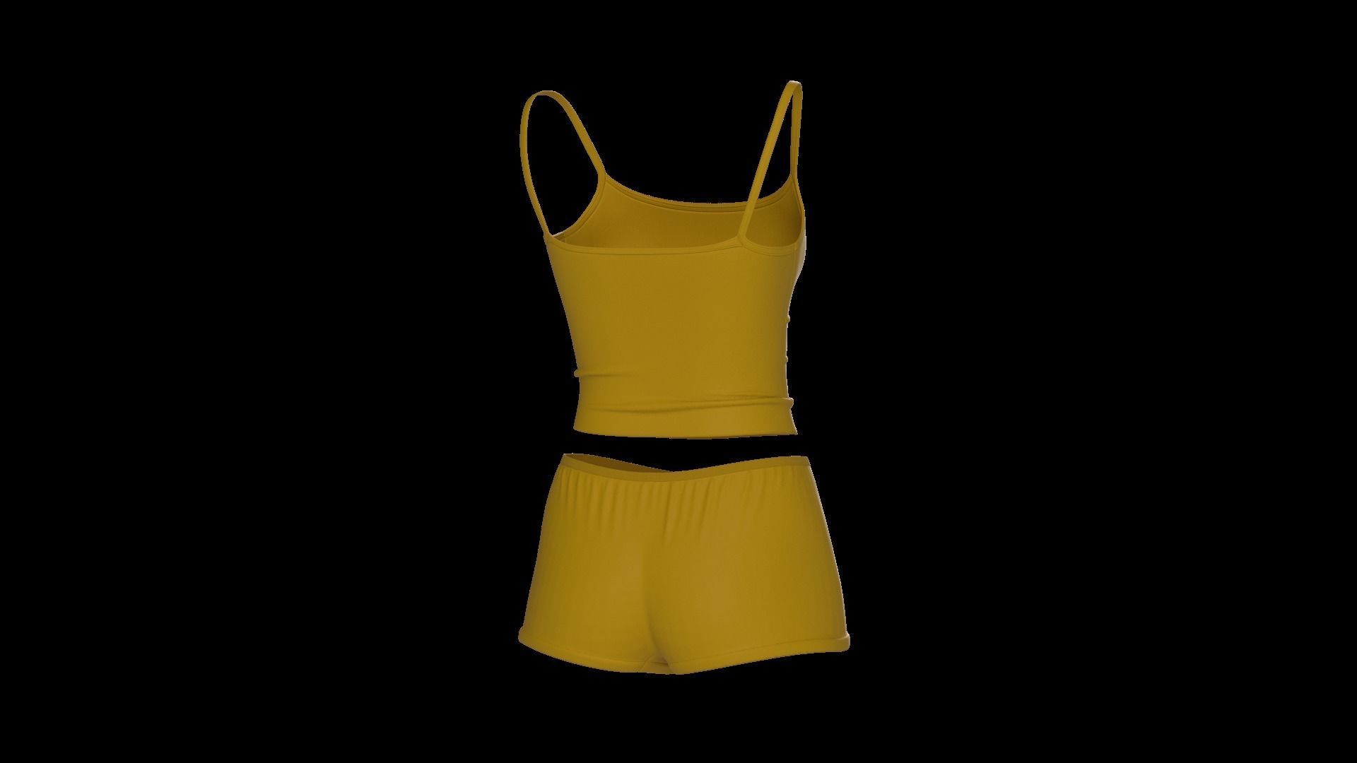 Female underwear set 3D model_7