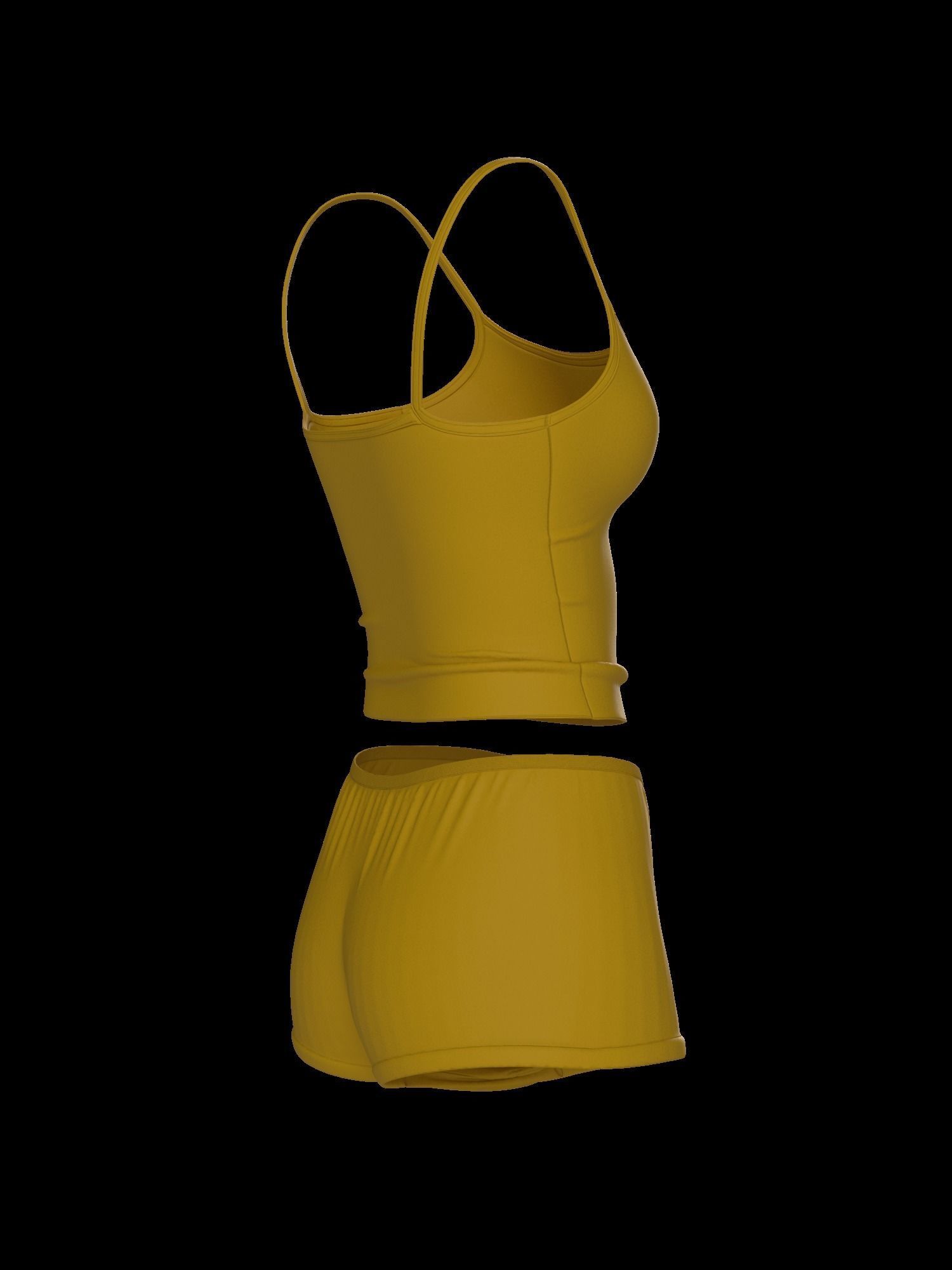 Female underwear set 3D model_28