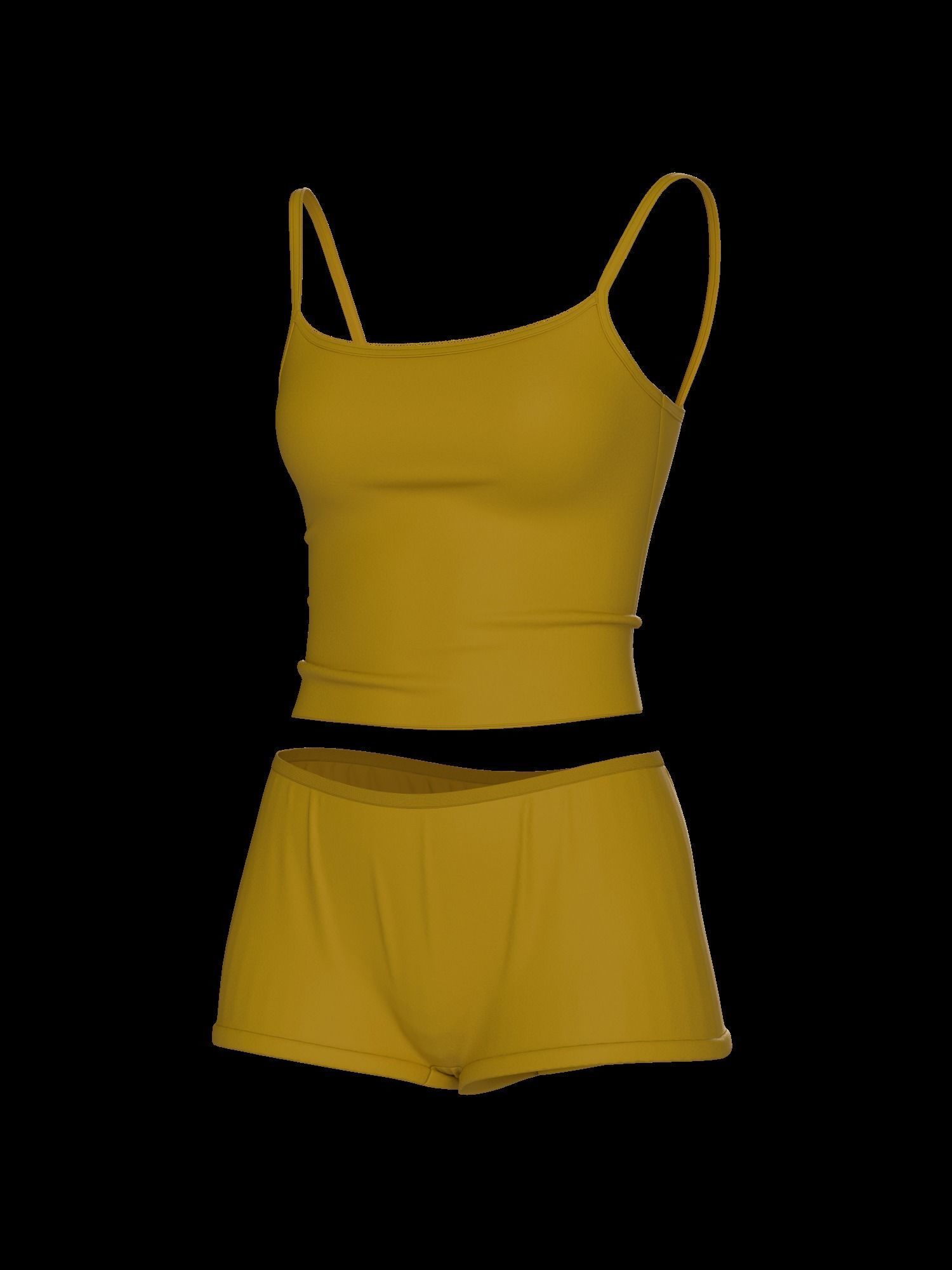 Female underwear set 3D model_24