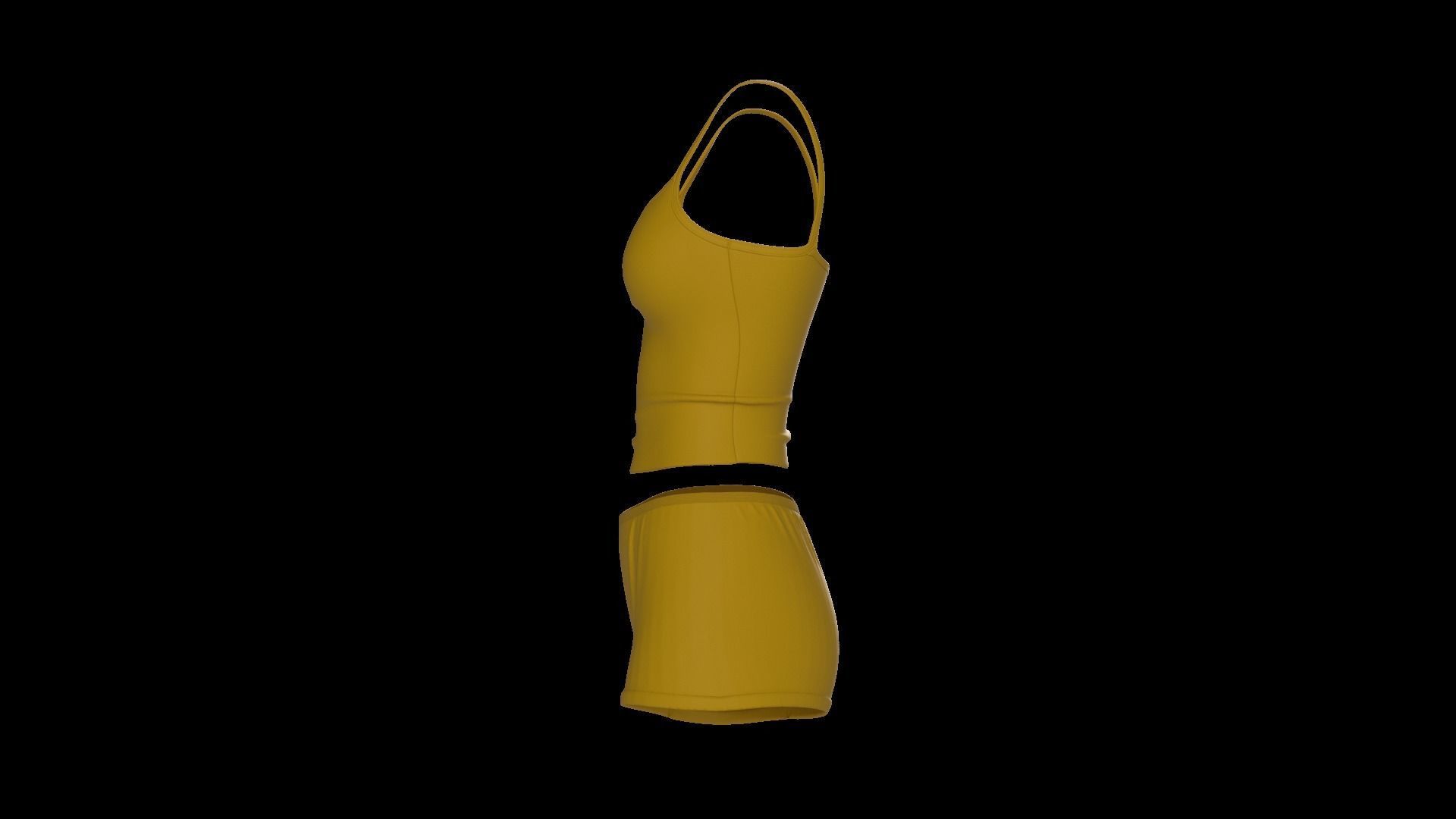 Female underwear set 3D model_12