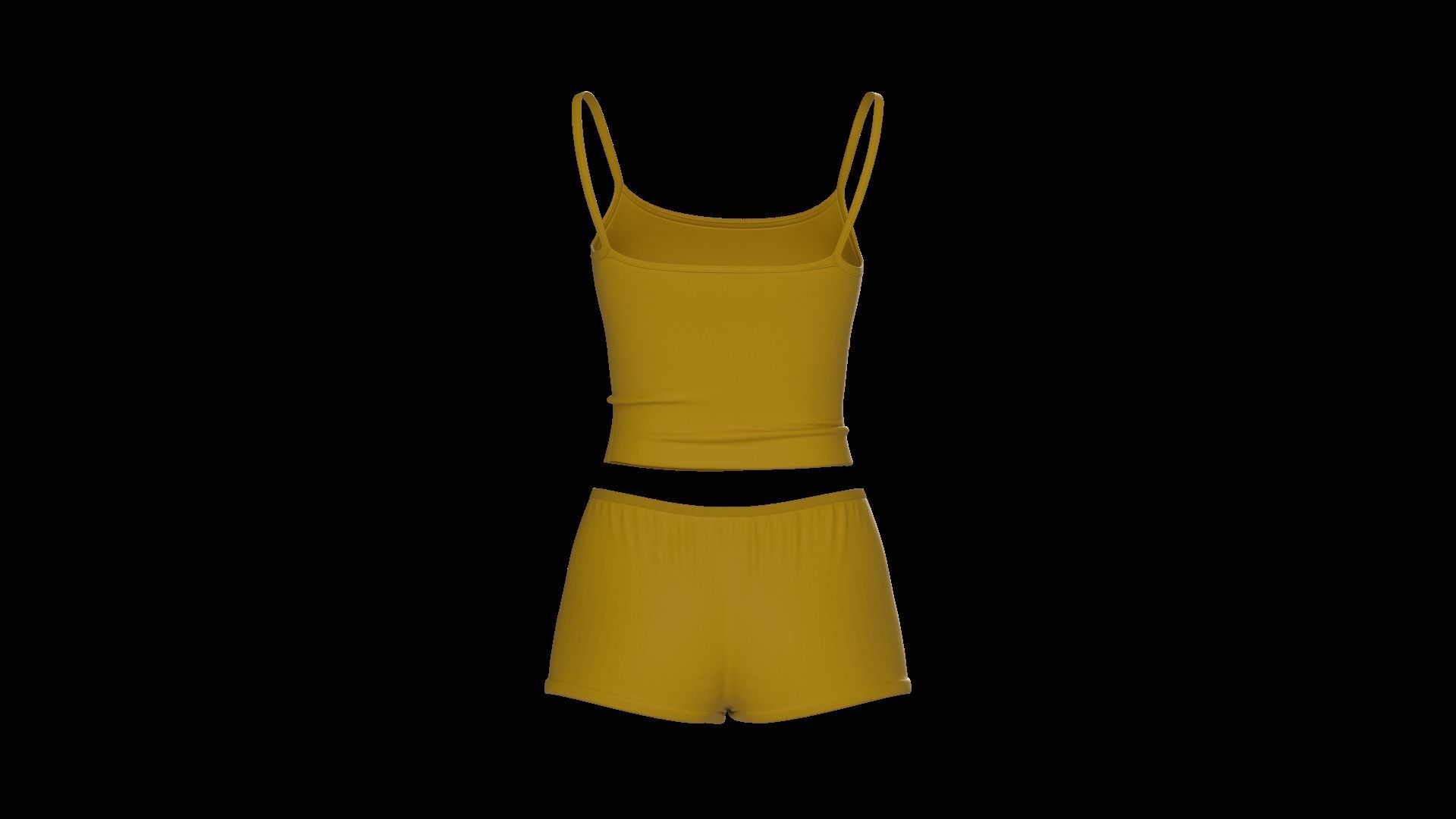 Female underwear set 3D model_8