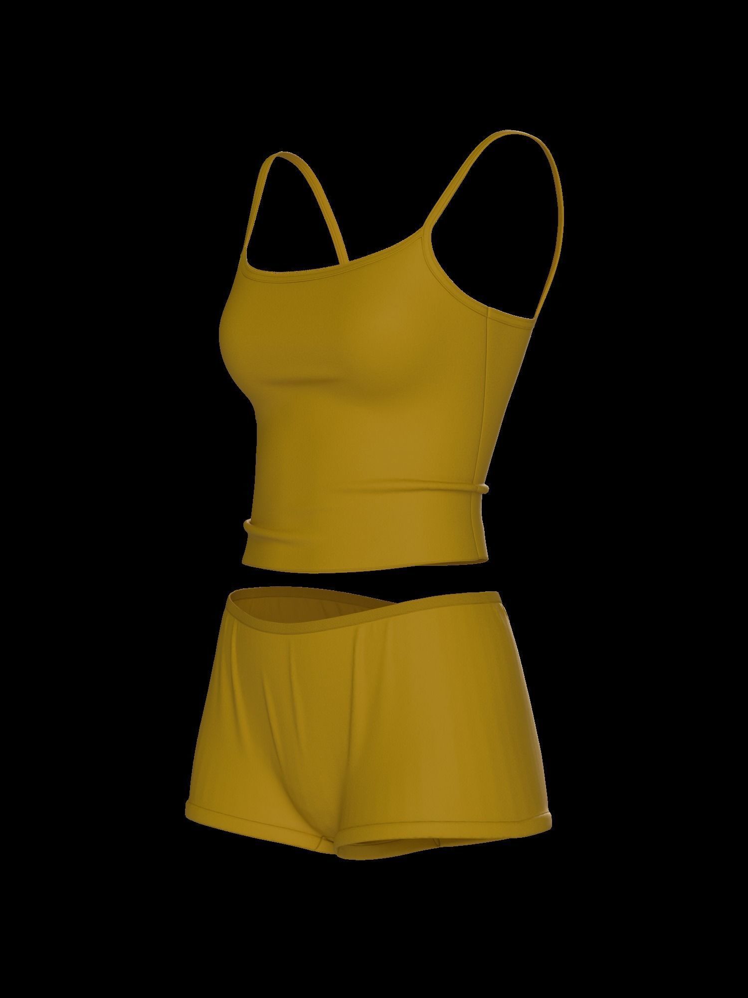 Female underwear set 3D model_23