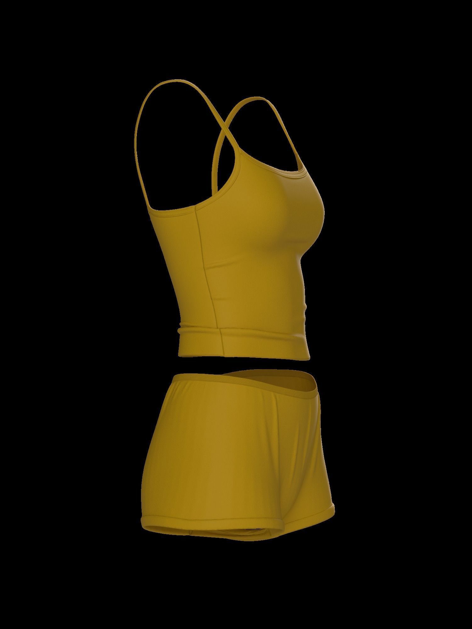 Female underwear set 3D model_26