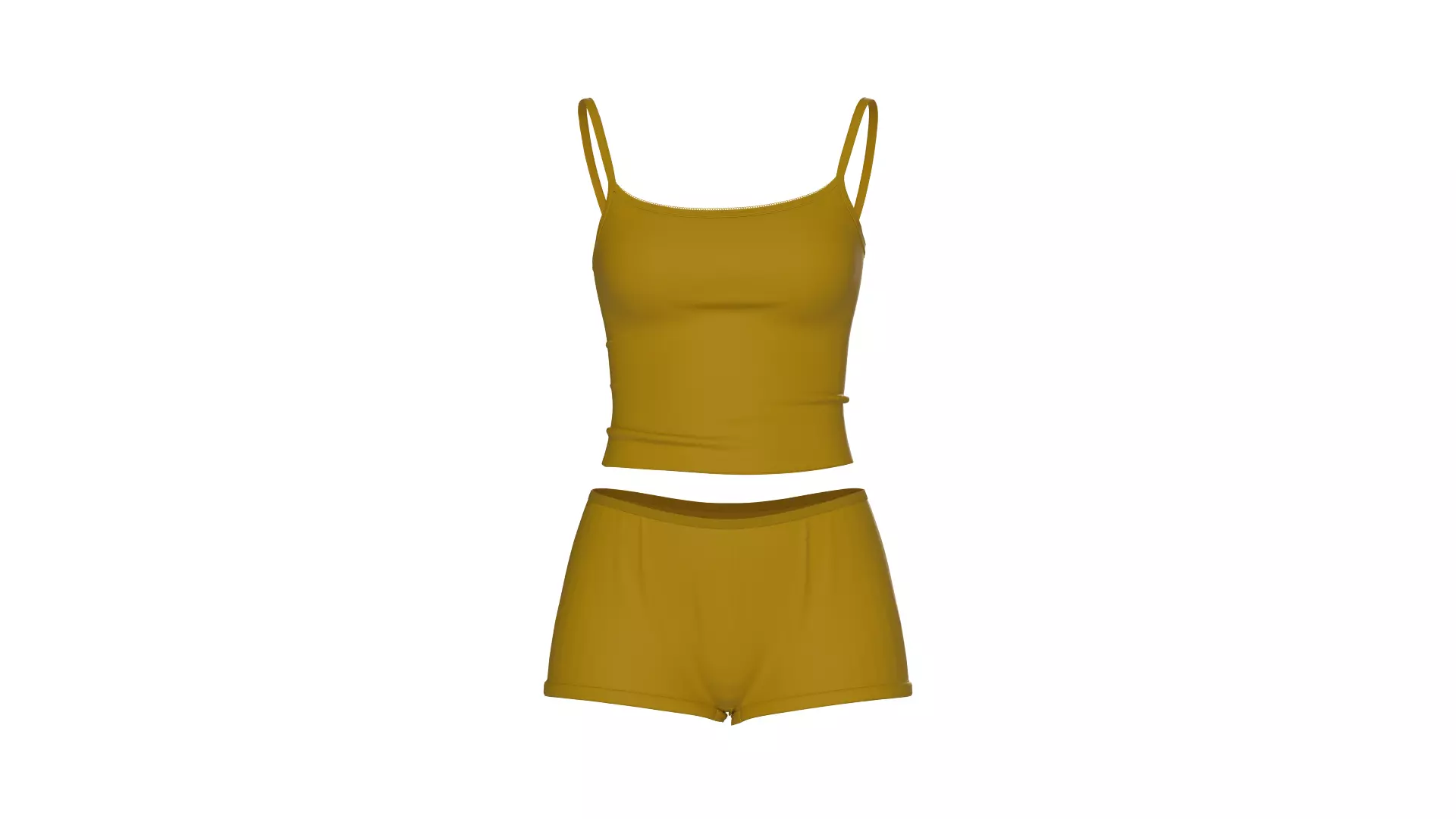 Female underwear set 3D model_0