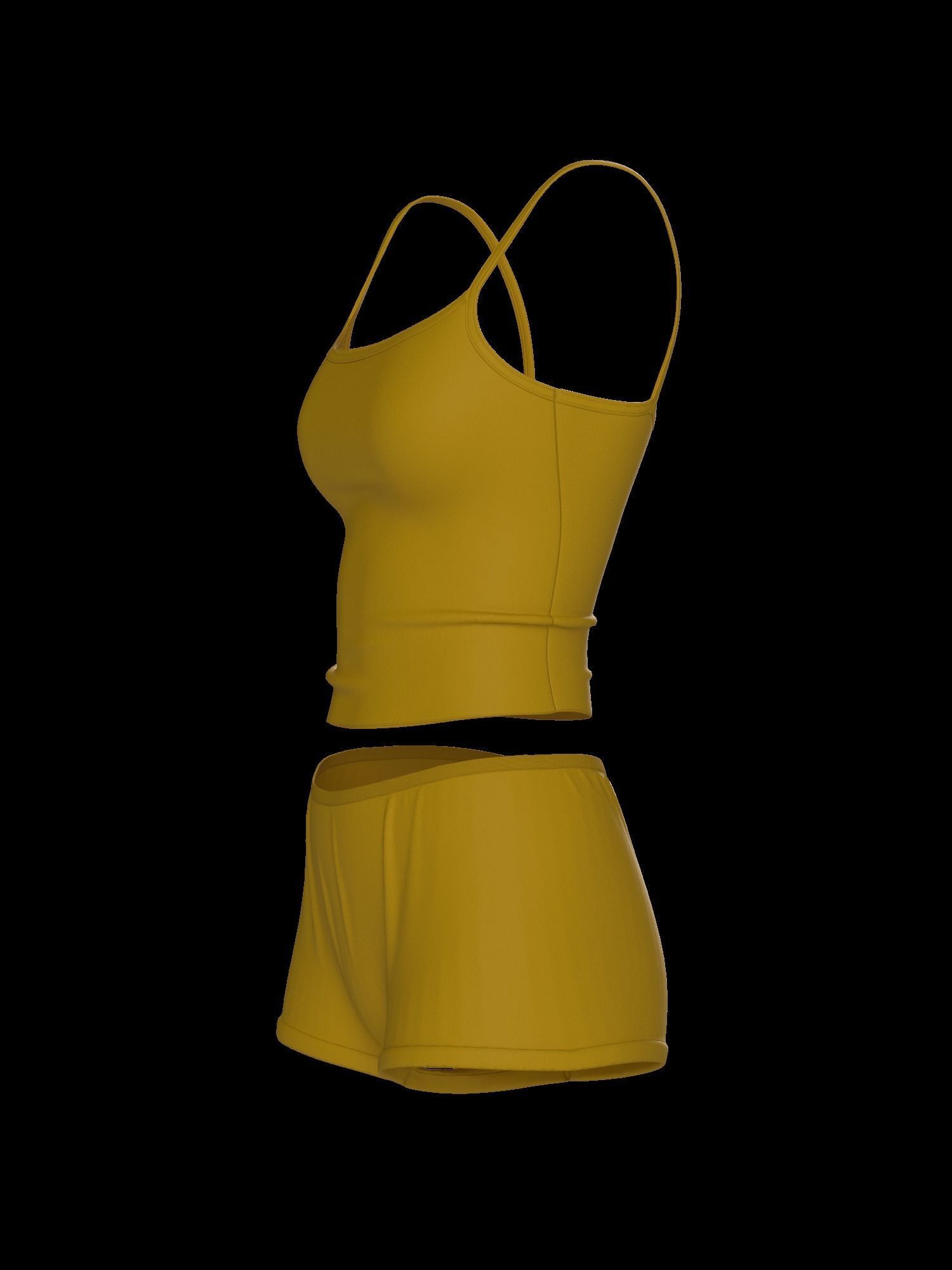 Female underwear set 3D model_22