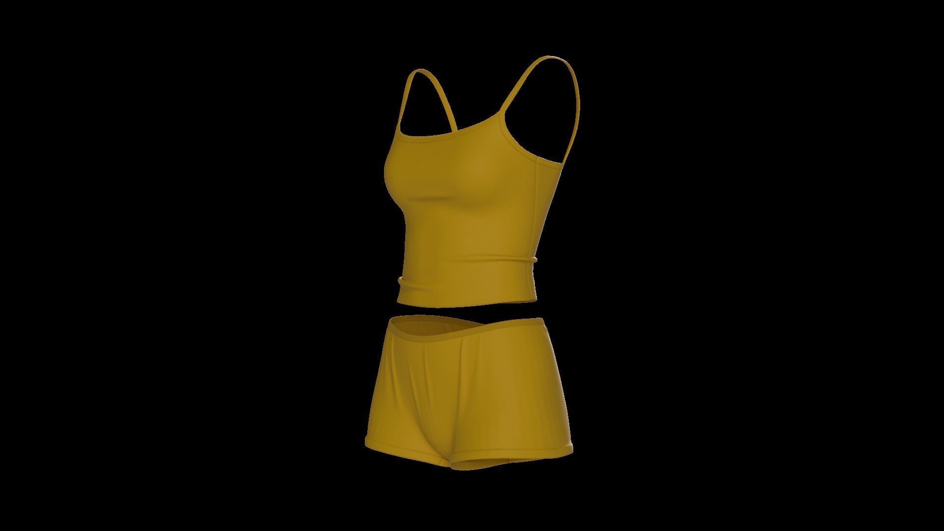 Female underwear set 3D model_14