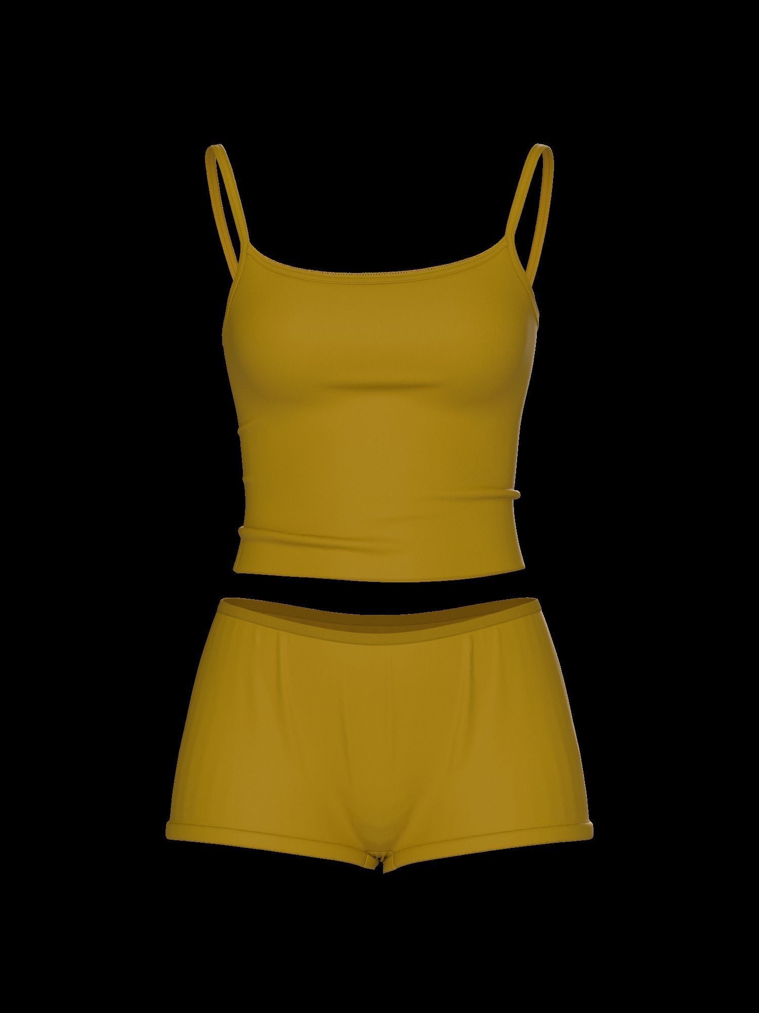 Female underwear set 3D model_17