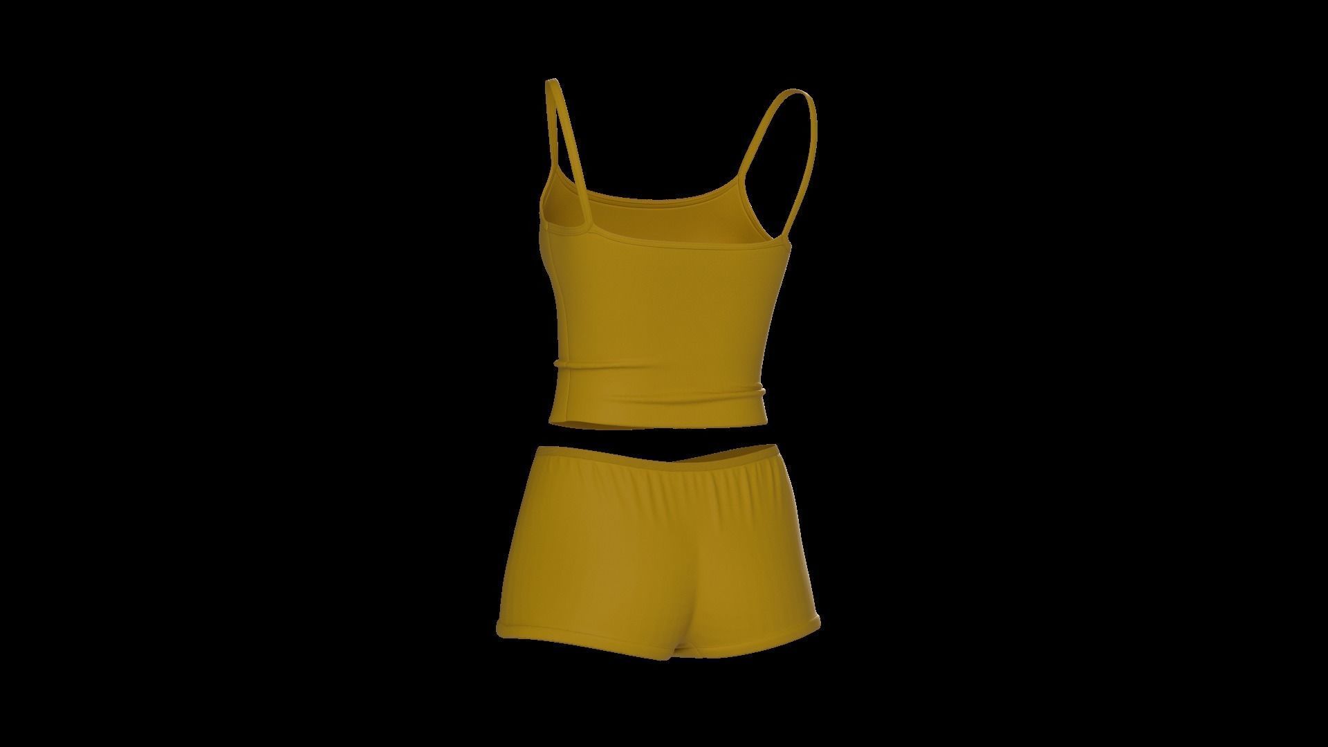 Female underwear set 3D model_9