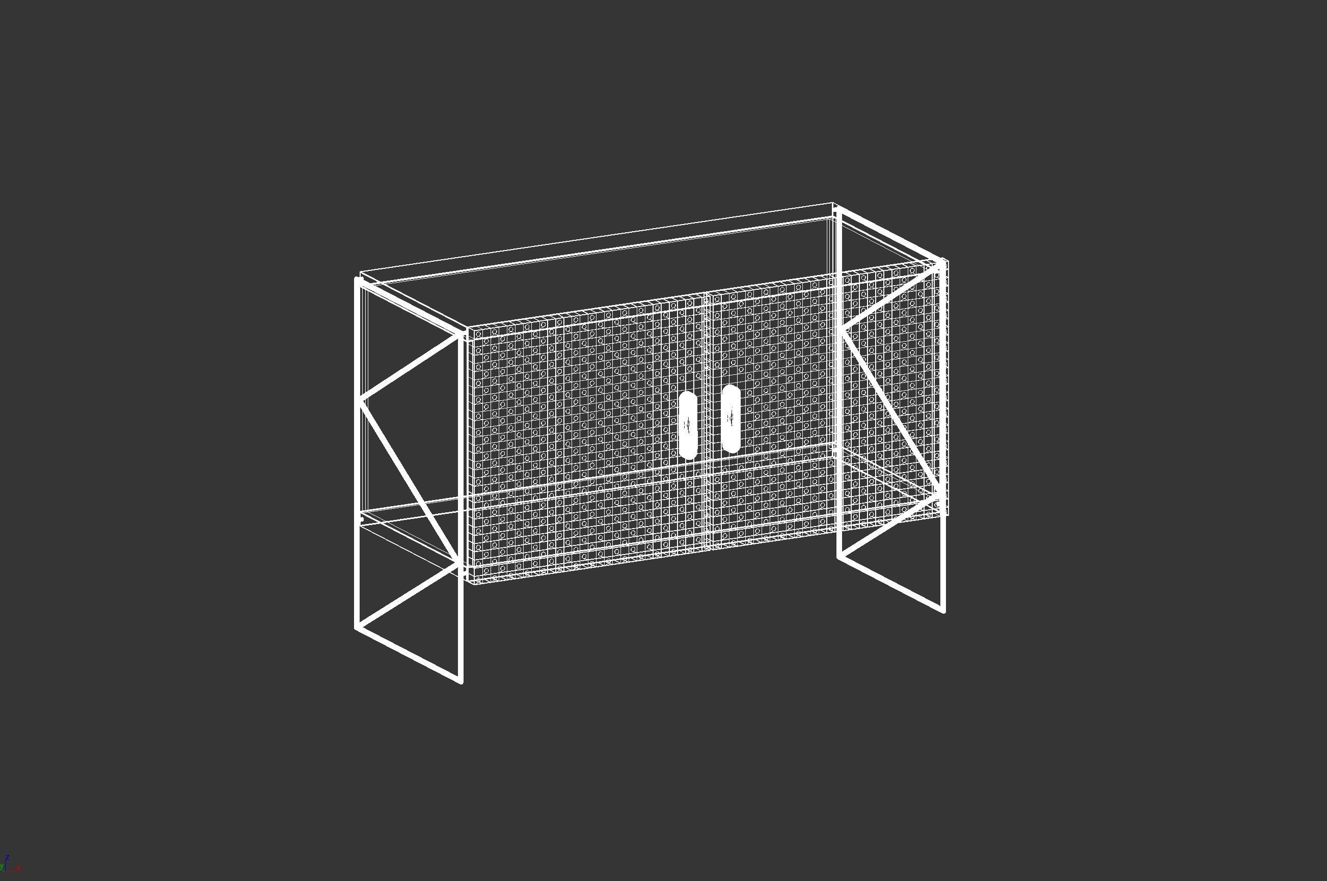 Metal Sideboard 3D Model 3D model_7