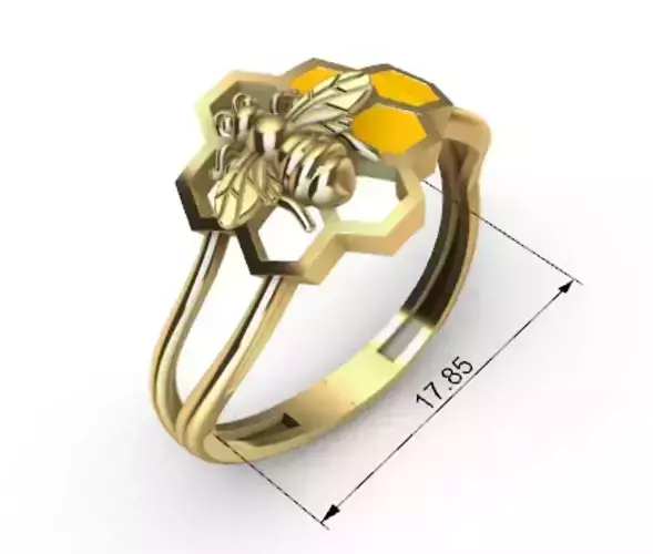 ring bee 3D print model