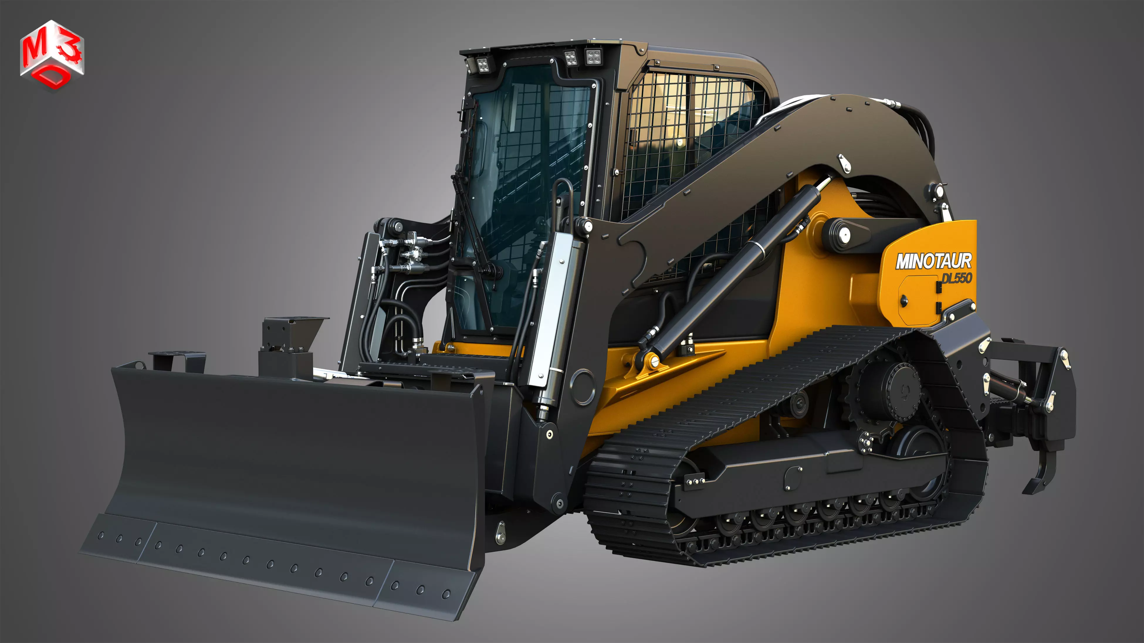 DL550 Minotaur Compact Dozer Loader 3D model_0