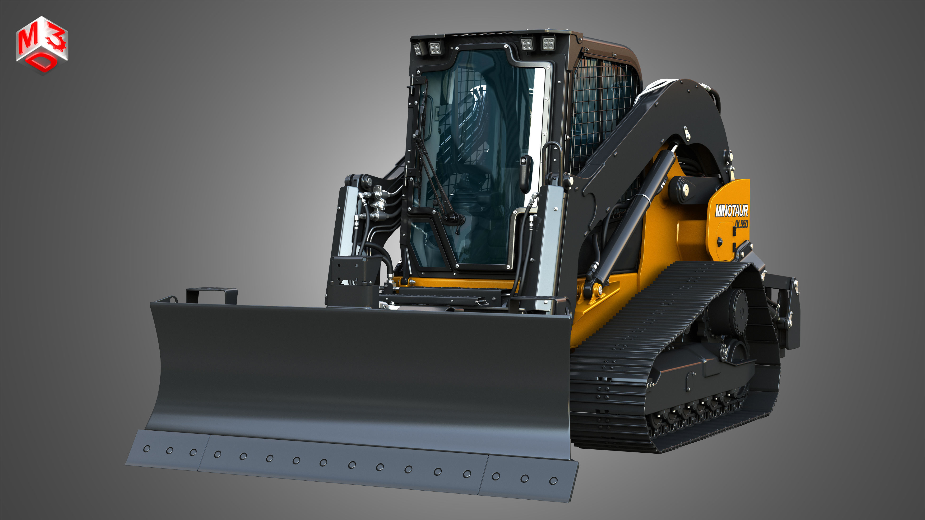 DL550 Minotaur Compact Dozer Loader 3D model_12