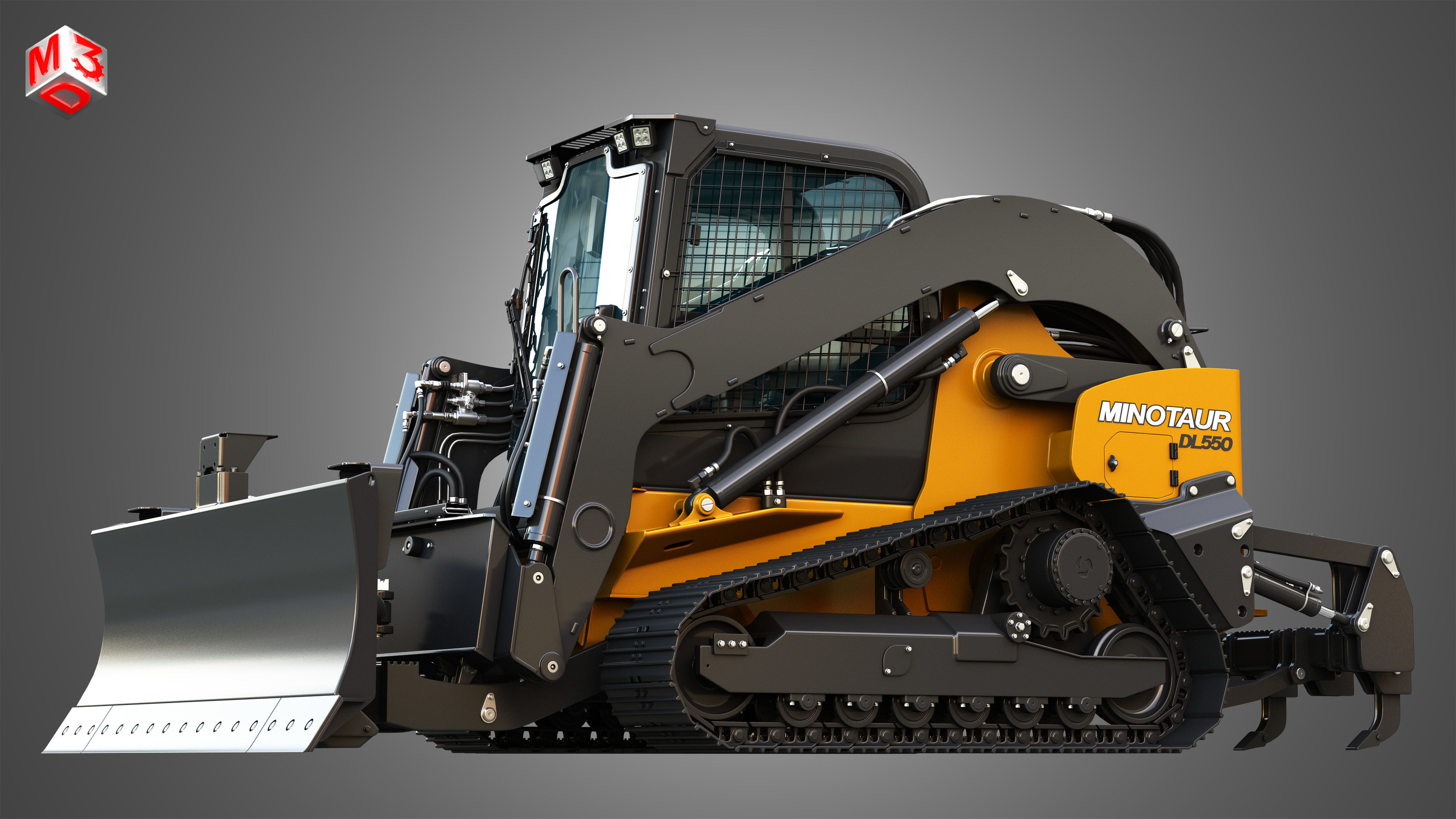 DL550 Minotaur Compact Dozer Loader 3D model_8