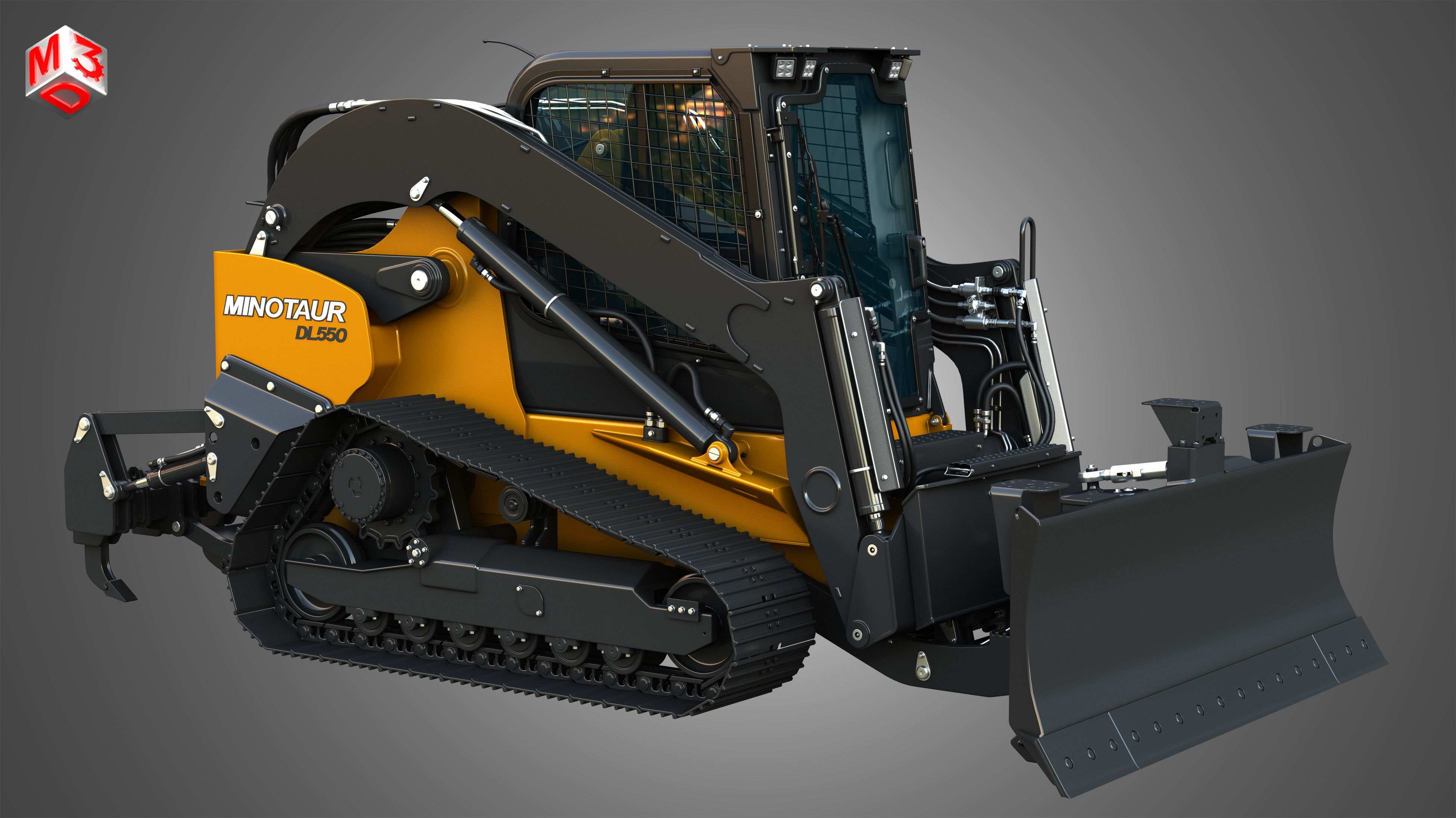 DL550 Minotaur Compact Dozer Loader 3D model_18