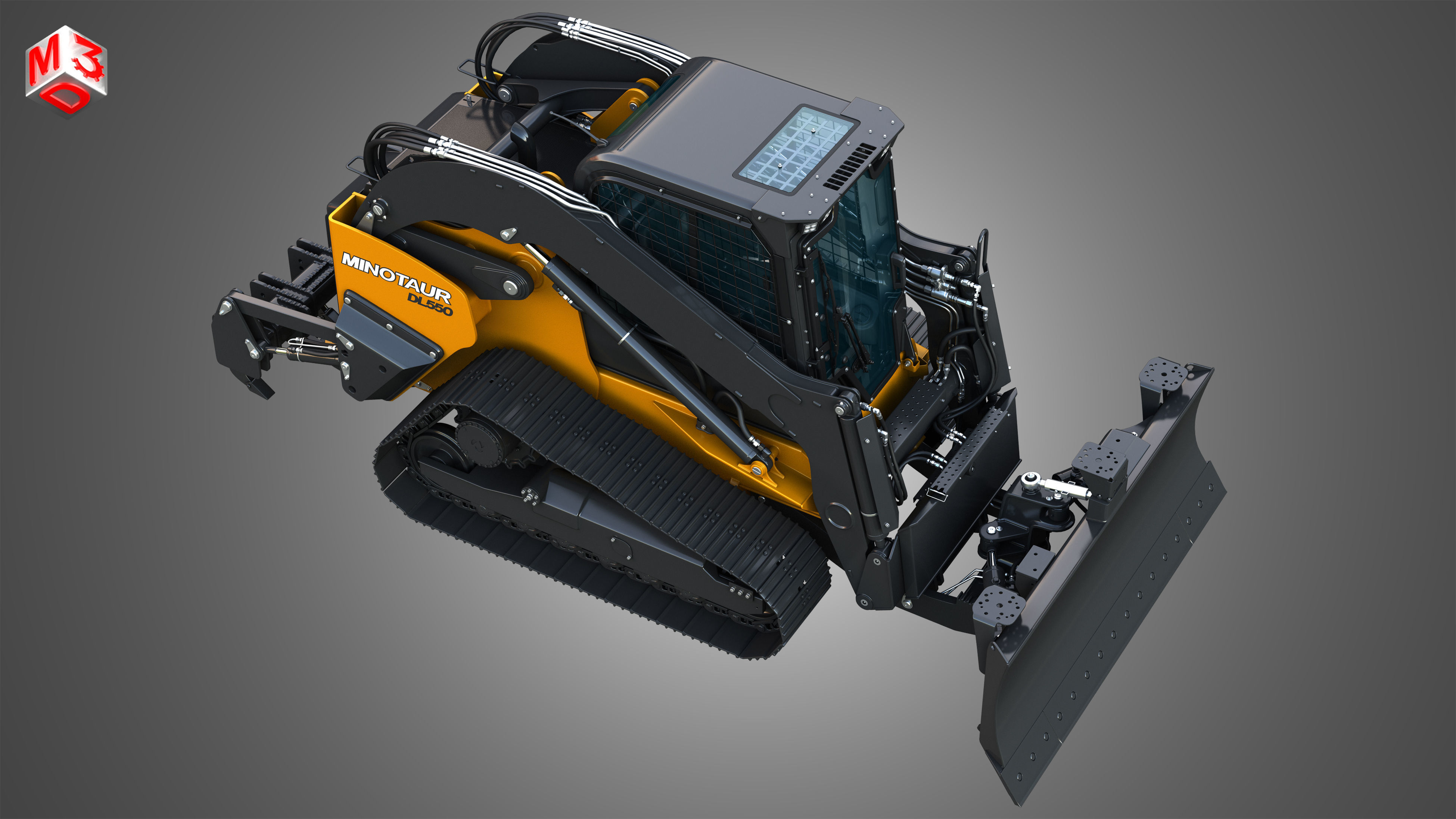 DL550 Minotaur Compact Dozer Loader 3D model_22