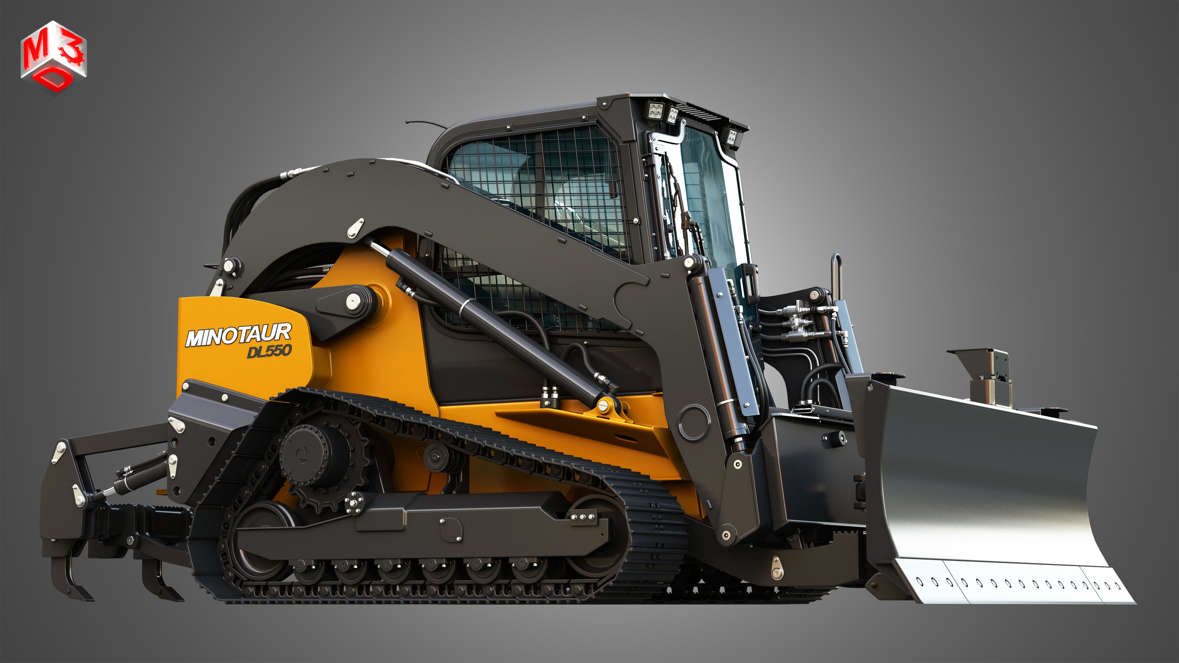 DL550 Minotaur Compact Dozer Loader 3D model_10